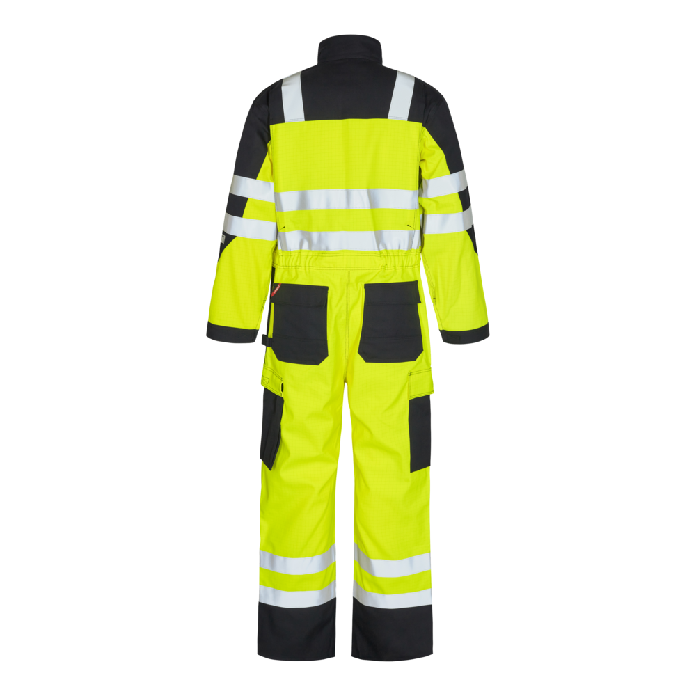 SAFETY+ EN ISO 20471 Multinorm Overall – Gelb / Schwarz (Rücken)