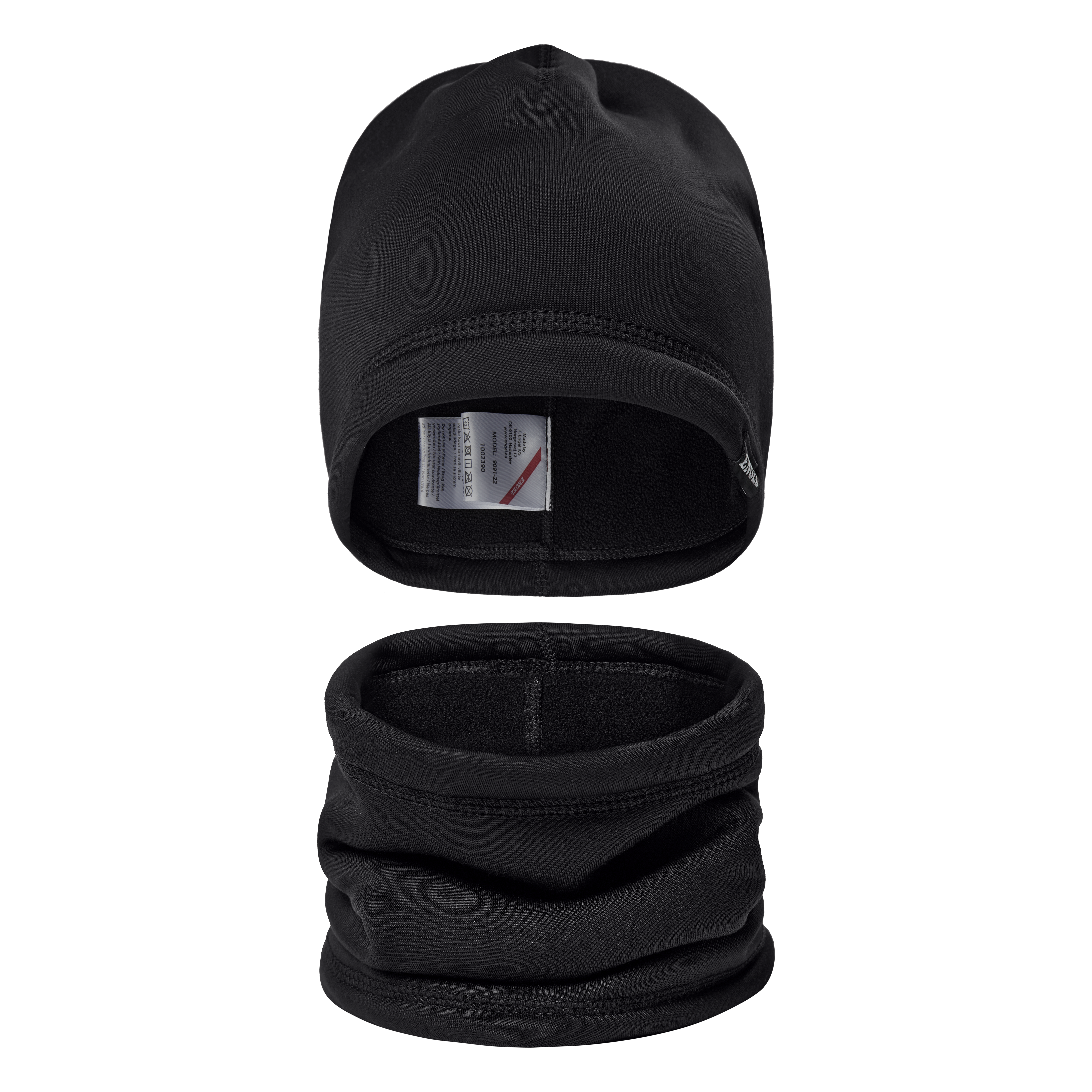 Engel Workwear Beanie-og halsedissesæt - Sort [20] / One size