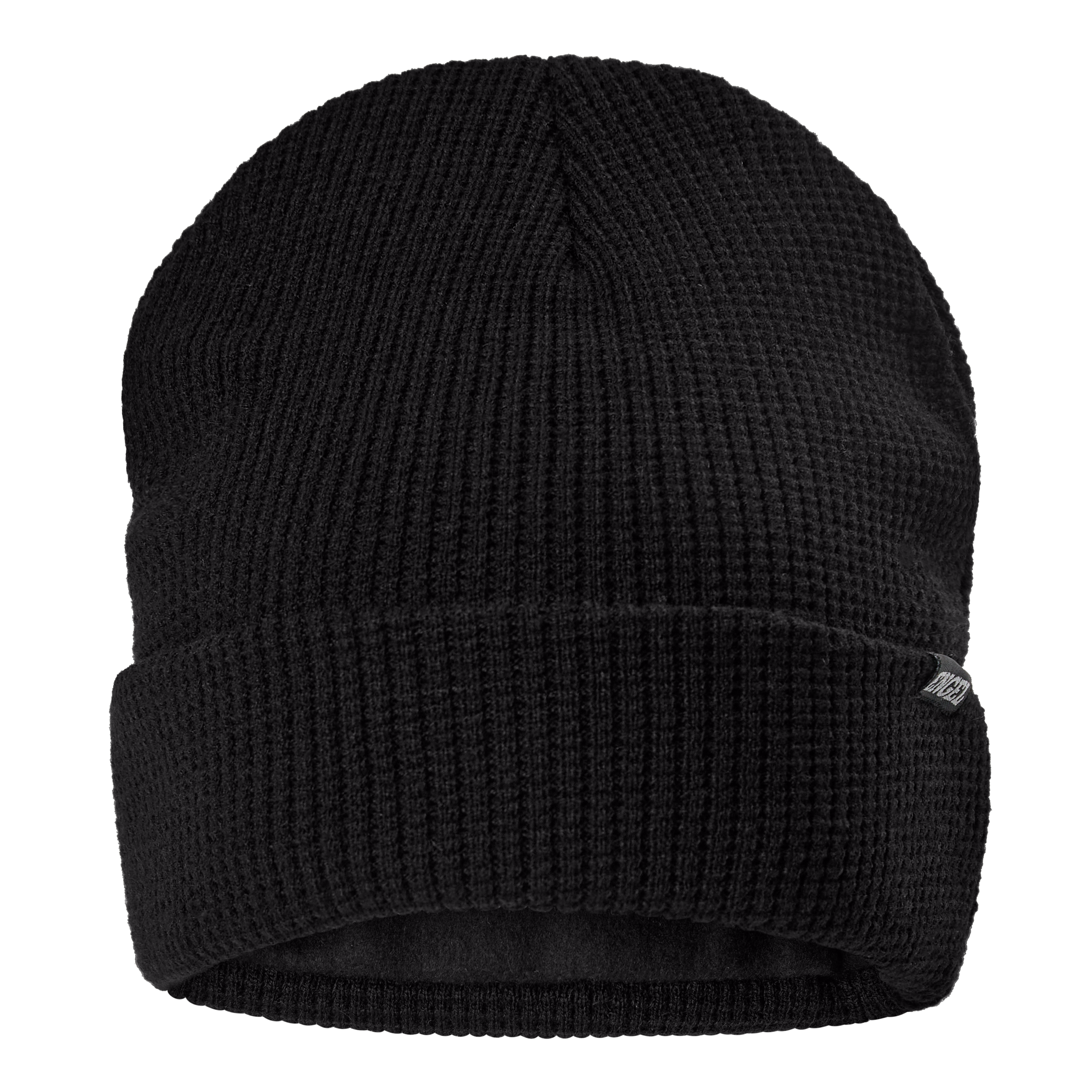 Engel Workwear Strikket hue med perlestrik effekter - Sort [20] / One size