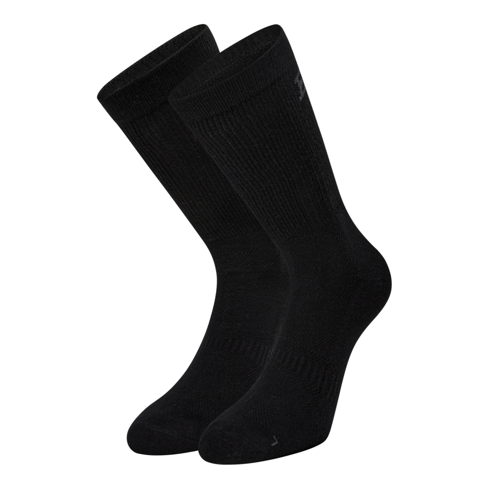 Klassische Arbeitssocken 5er-Pack – Schwarz (Front)