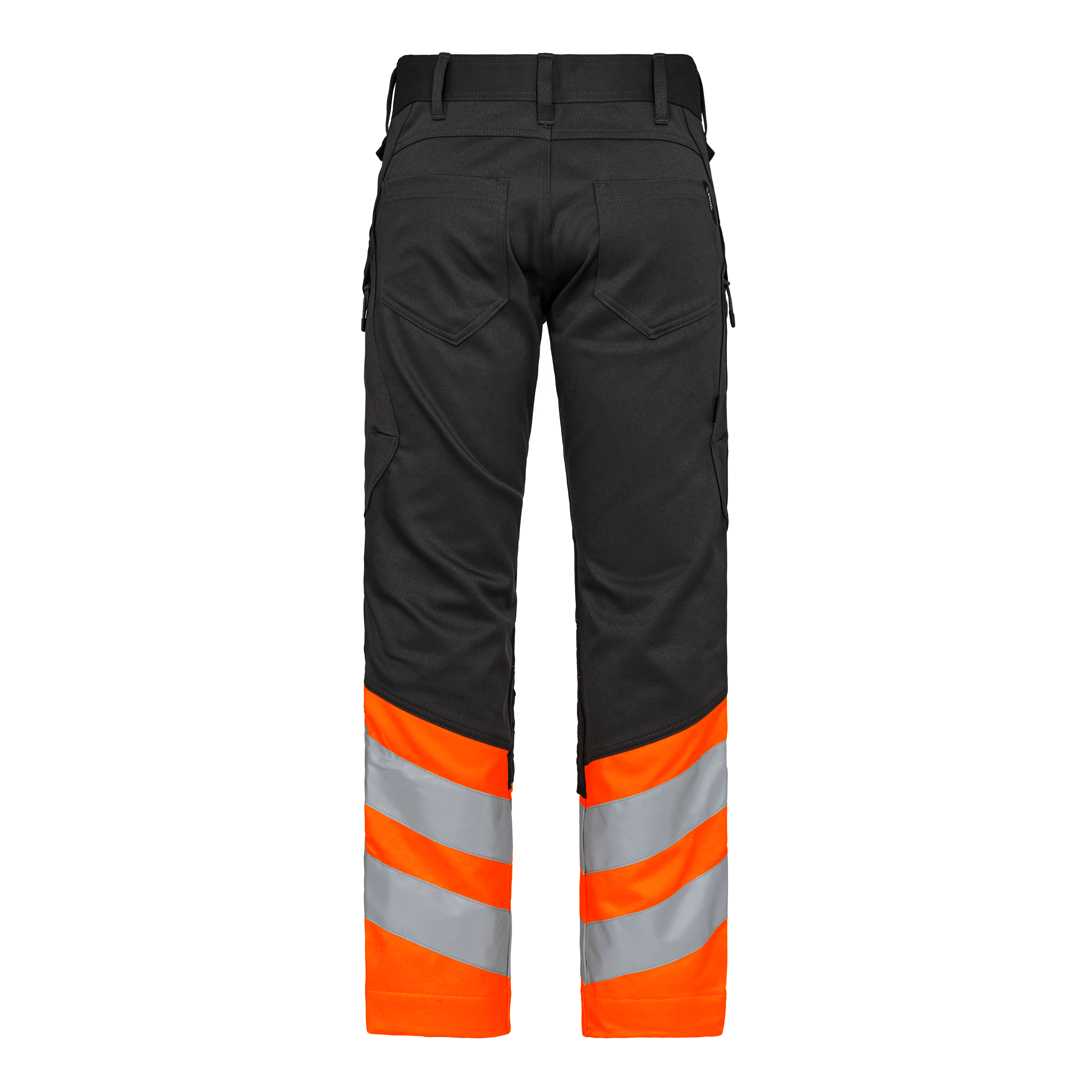 Engel Workwear Safety arbejdsbukser med 2-vejs stræk - Antrazitgrå/Orange [7910] / K80