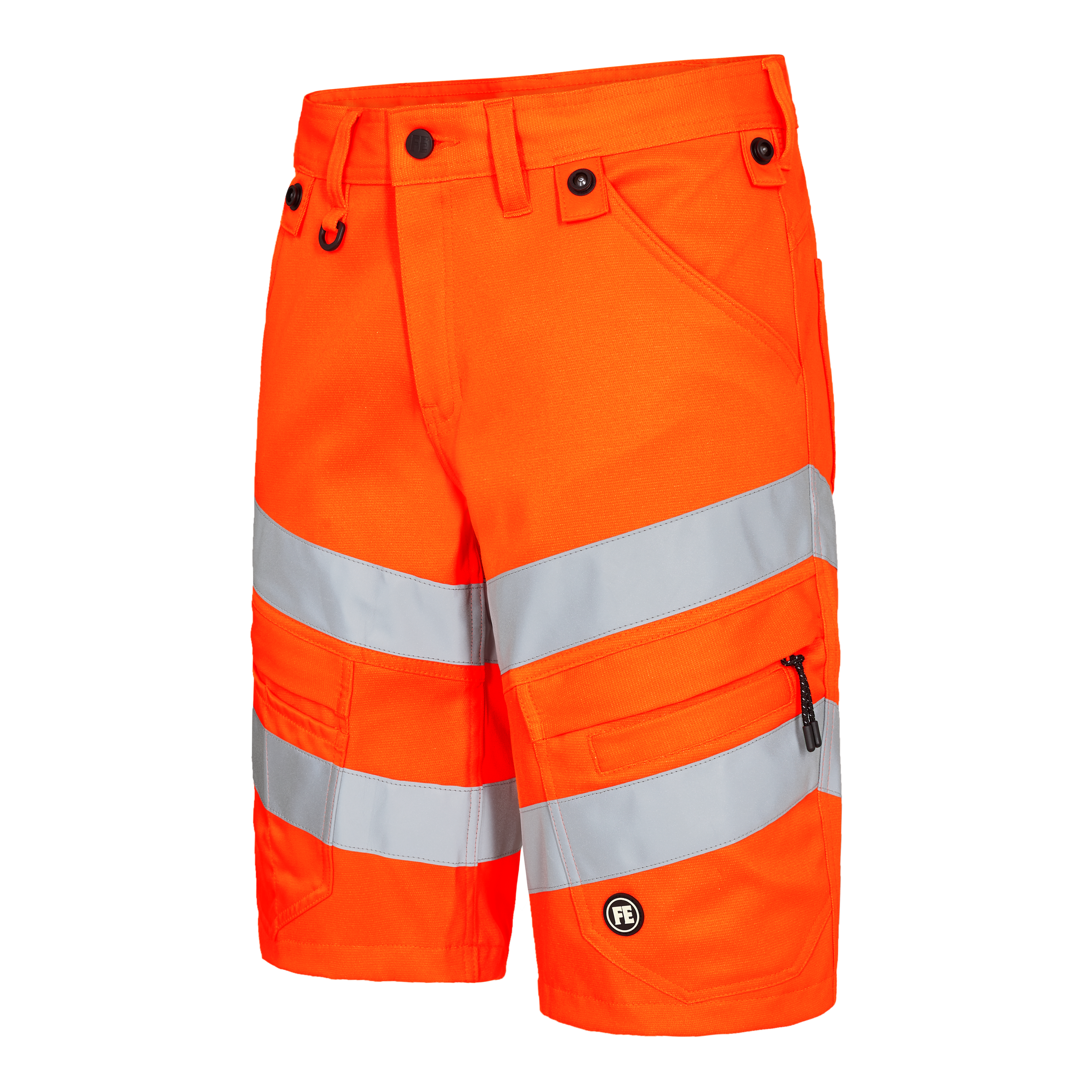 Engel Workwear Safety arbejdsshorts med 2-vejs stræk - Hi-vis Orange [10] / 72