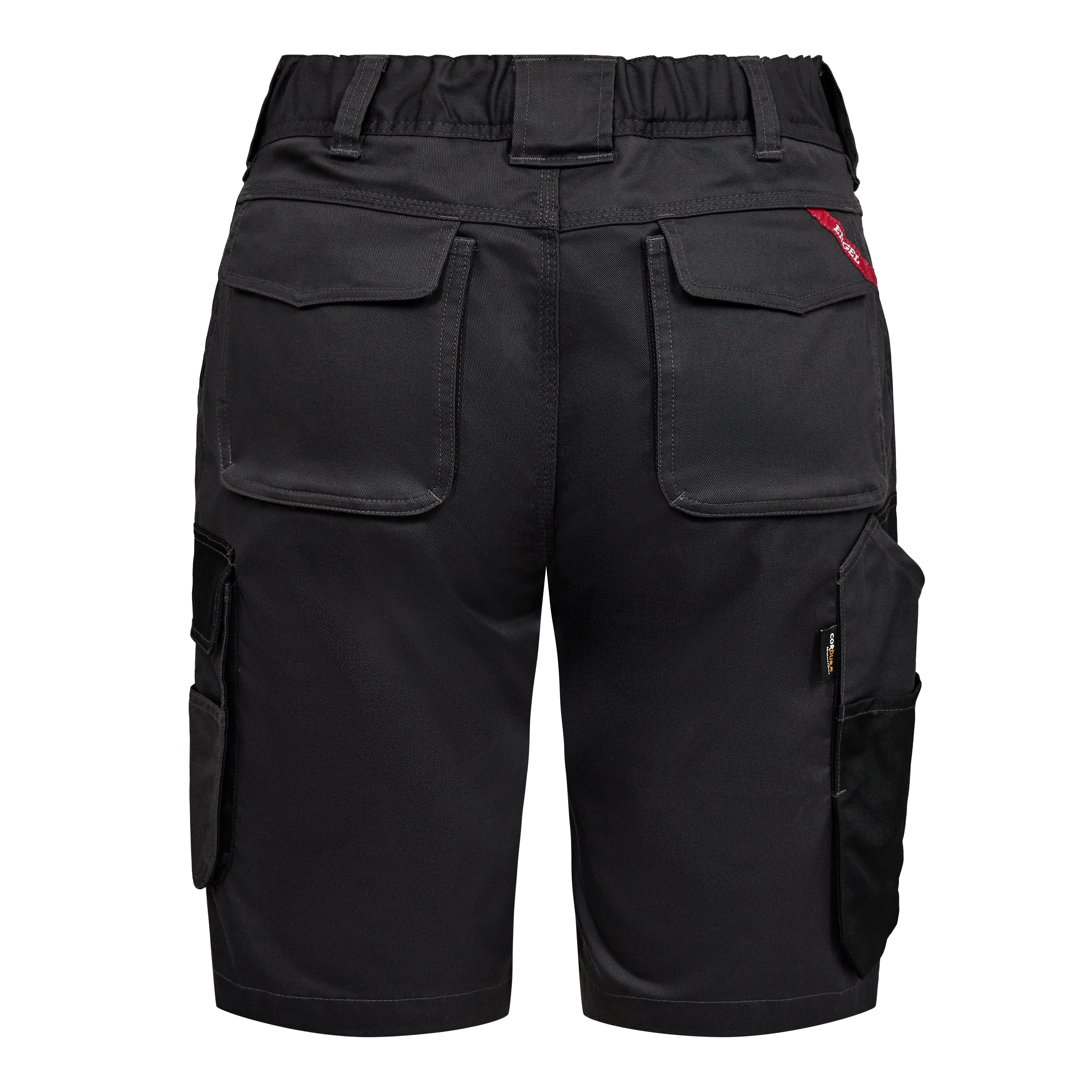 Engel Workwear Galaxy dame arbejdsshorts med 2-vejs stræk - Antrazitgrå/Sort [7920] / 34