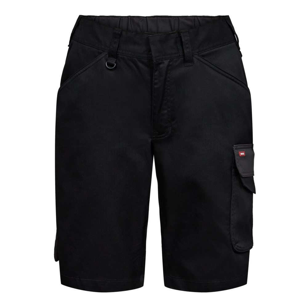 GALAXY Damen Arbeitsshorts mit 2-Wege-Stretch – Schwarz / Anthrazit Grau (Front)