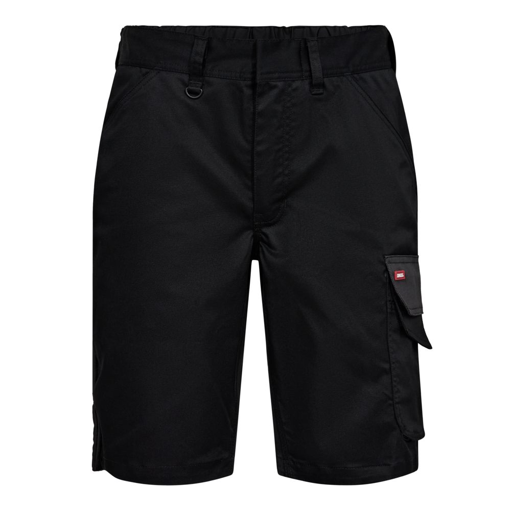 GALAXY Arbeitsshorts mit 2-Wege-Stretch – Schwarz / Anthrazit Grau (Front)