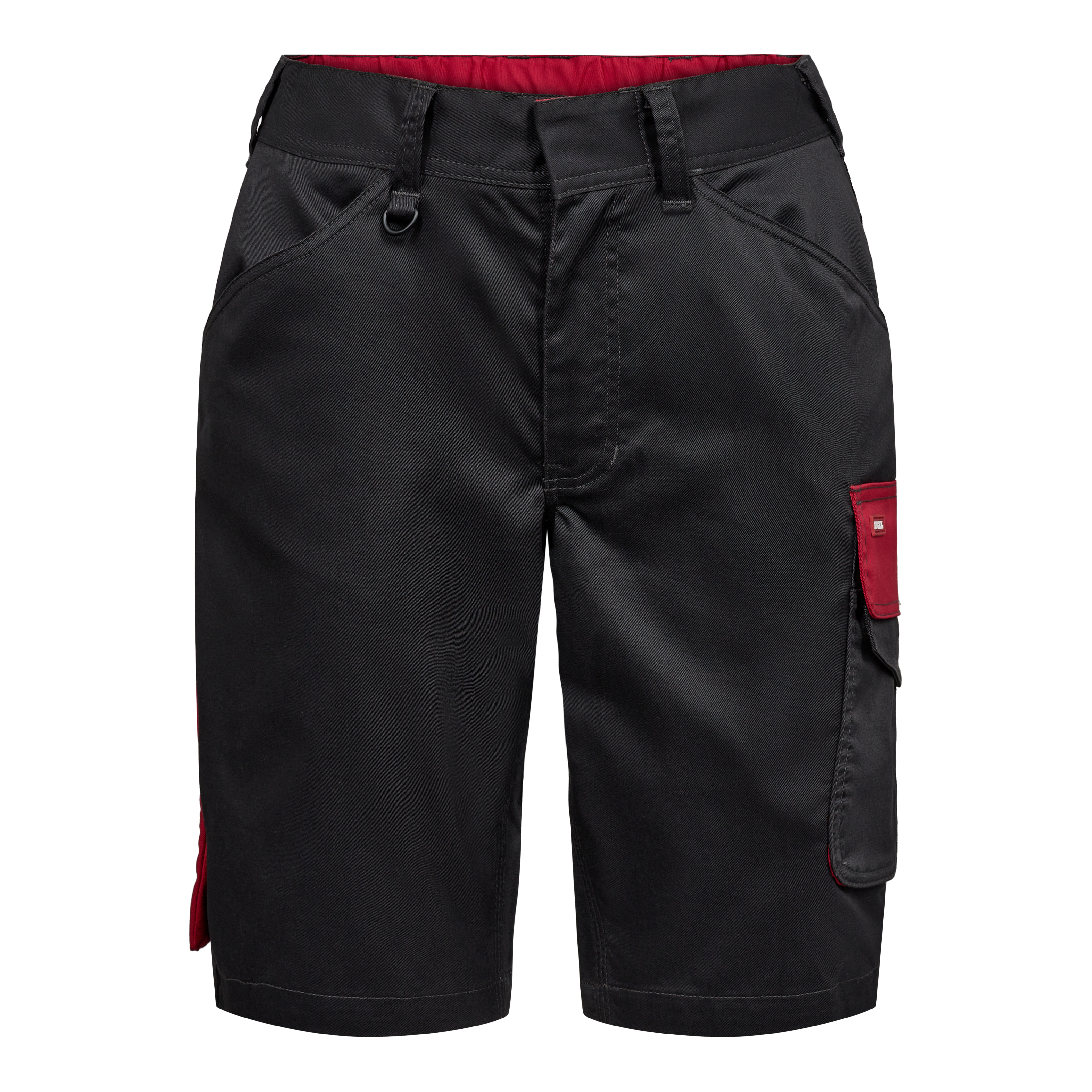 Engel Workwear Galaxy dame arbejdsshorts med 2-vejs stræk - Antrazitgrå/Tomato Red [79757] / 34