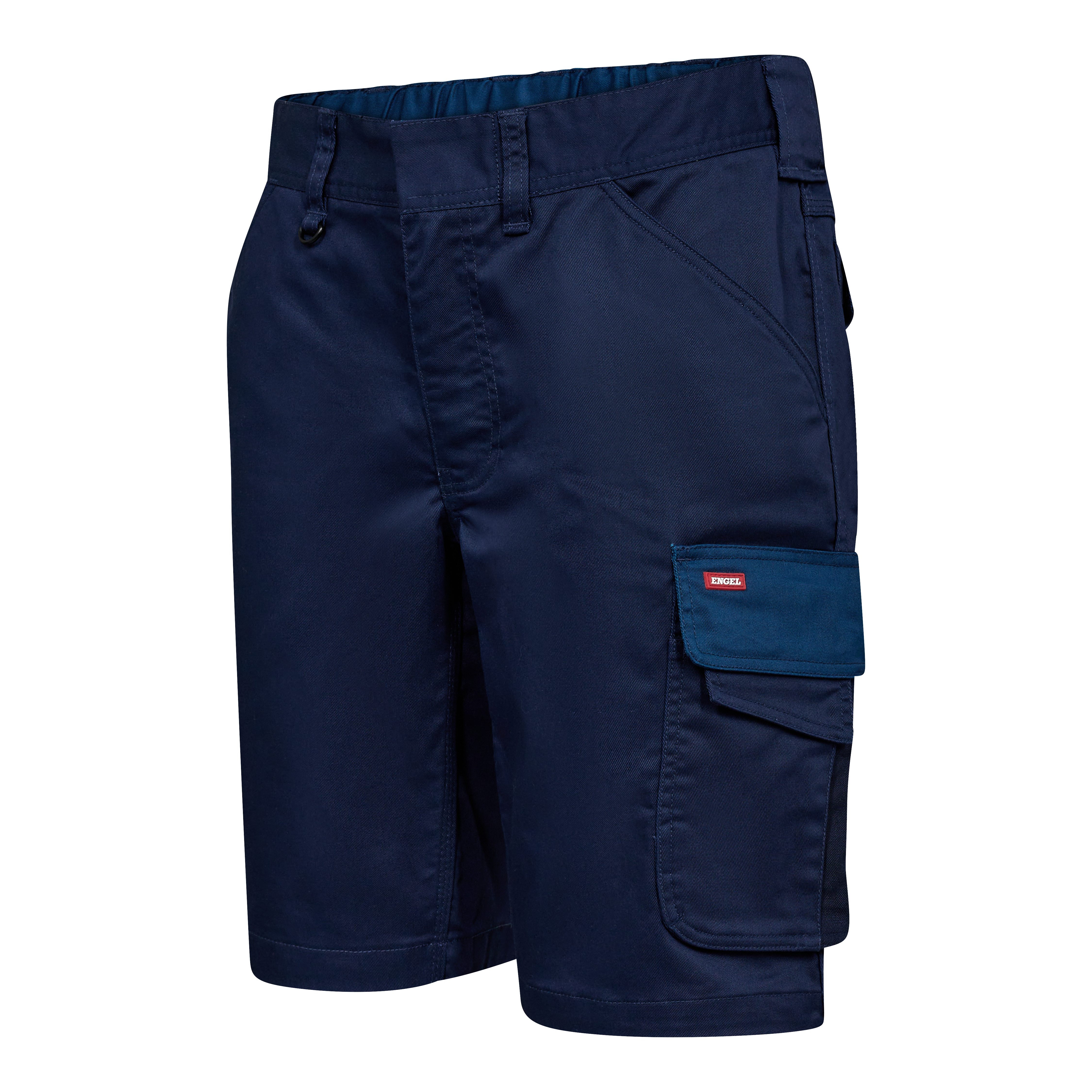Engel Workwear Galaxy arbejdsshorts med 2-vejs stræk - Blue Ink/Dark Petrol [16577] / 72
