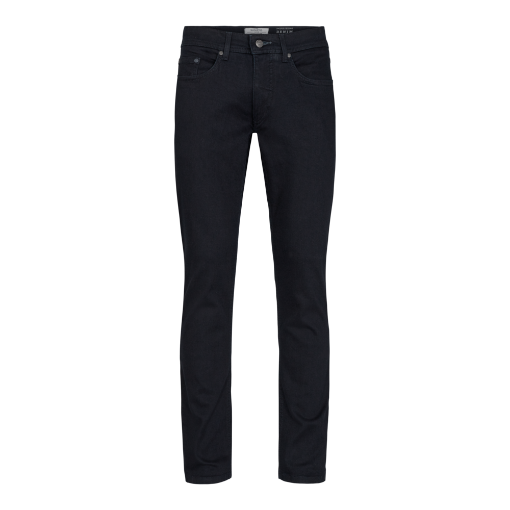 Super stretch jeans i Fitted fit - Dark Navy