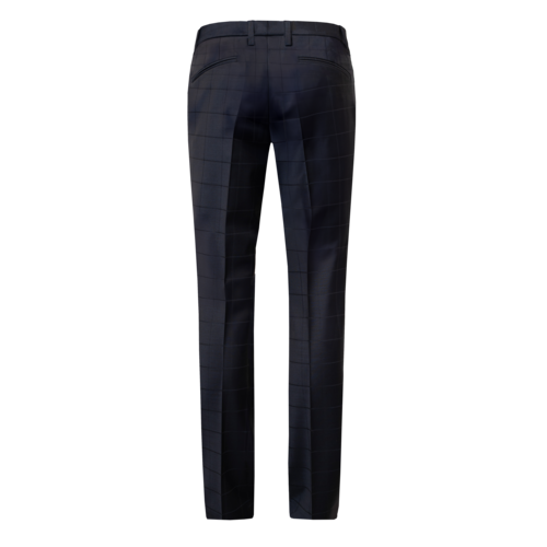 Wool Trousers i Fitted Fit - Navy