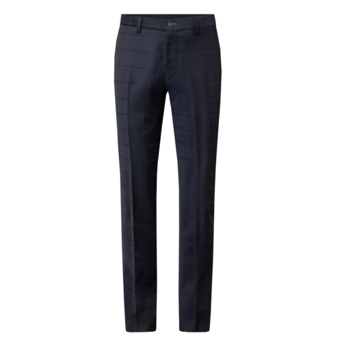 Wool Trousers i Fitted Fit - Navy