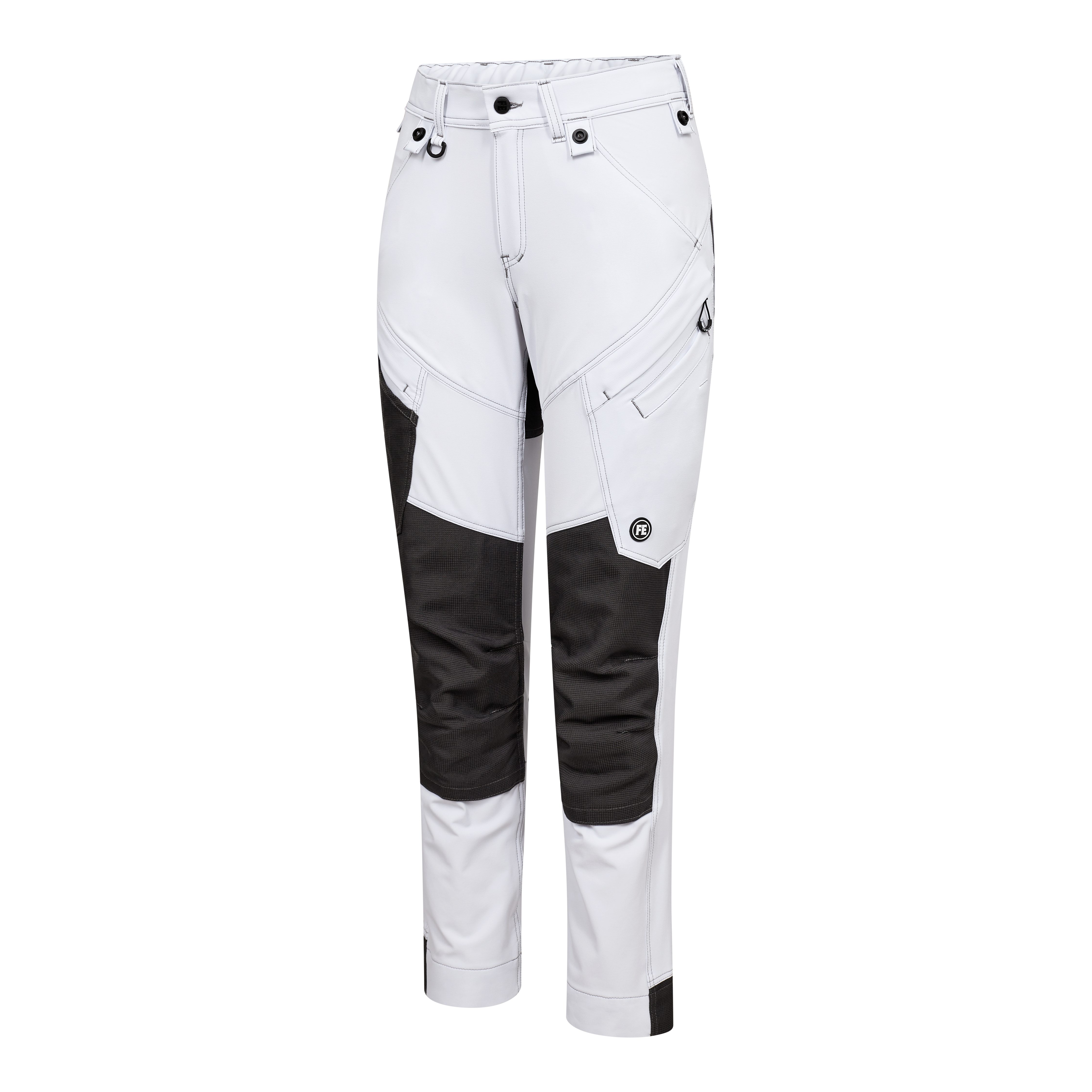 Engel Workwear X-treme dame arbejdsbukser med 4-vejs stræk - Hvid [3] / 34