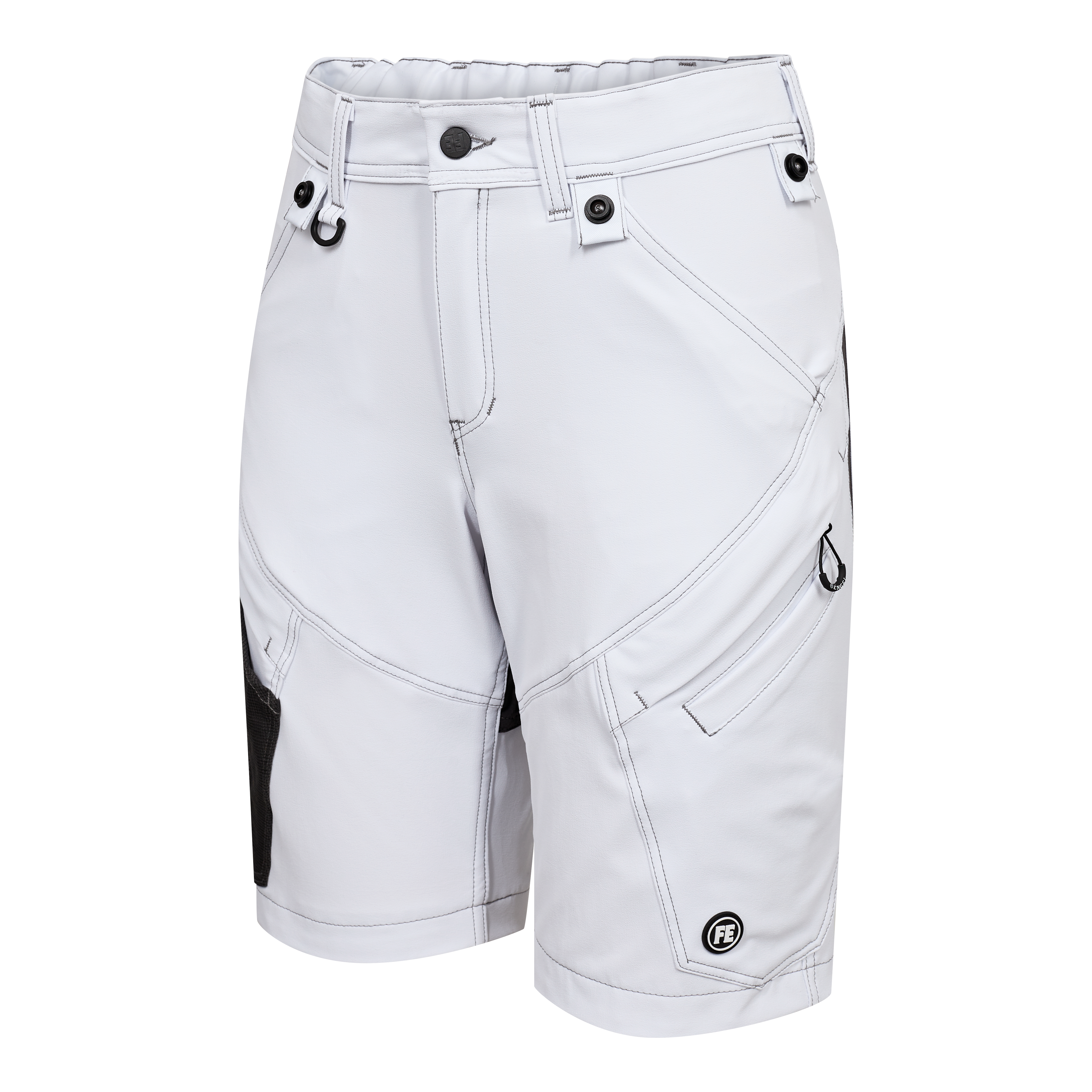 Engel Workwear X-treme dame arbejdsshorts med 4-vejs stræk - Hvid [3] / 34