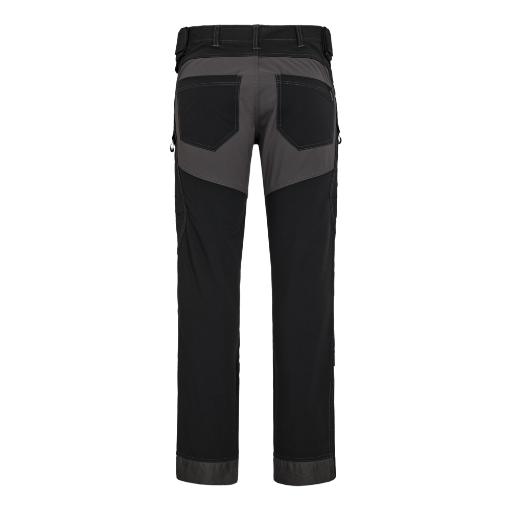 X-TREME Arbeitshose mit 4-Wege-Stretch – Schwarz (Rücken)