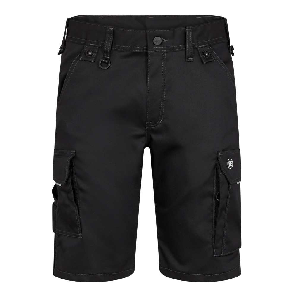 X-TREME Arbeitsshorts aus Stretch – Schwarz (Front)