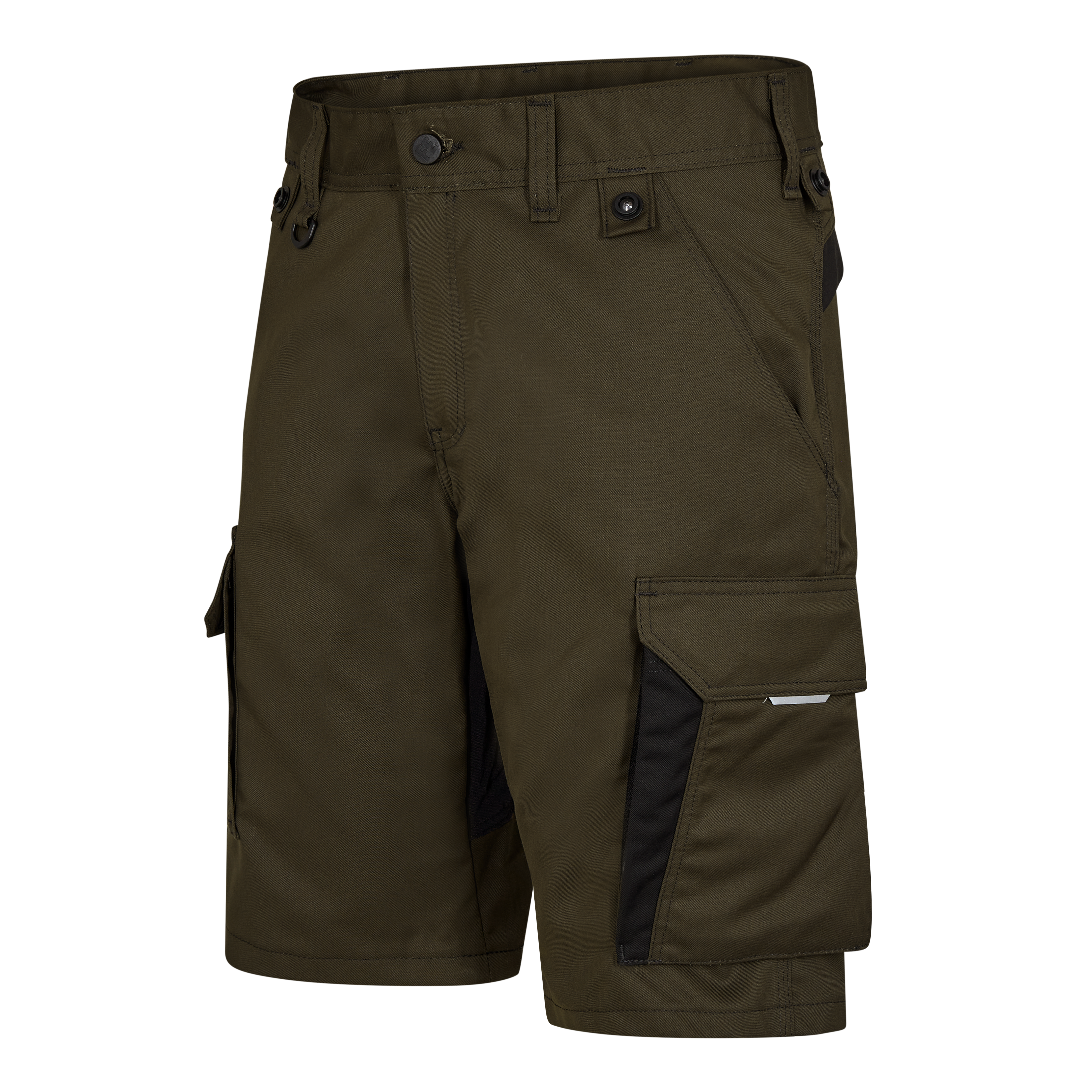 Engel Workwear X-treme arbejdsshorts med stræk - Forest Green/Sort [5320] / 72