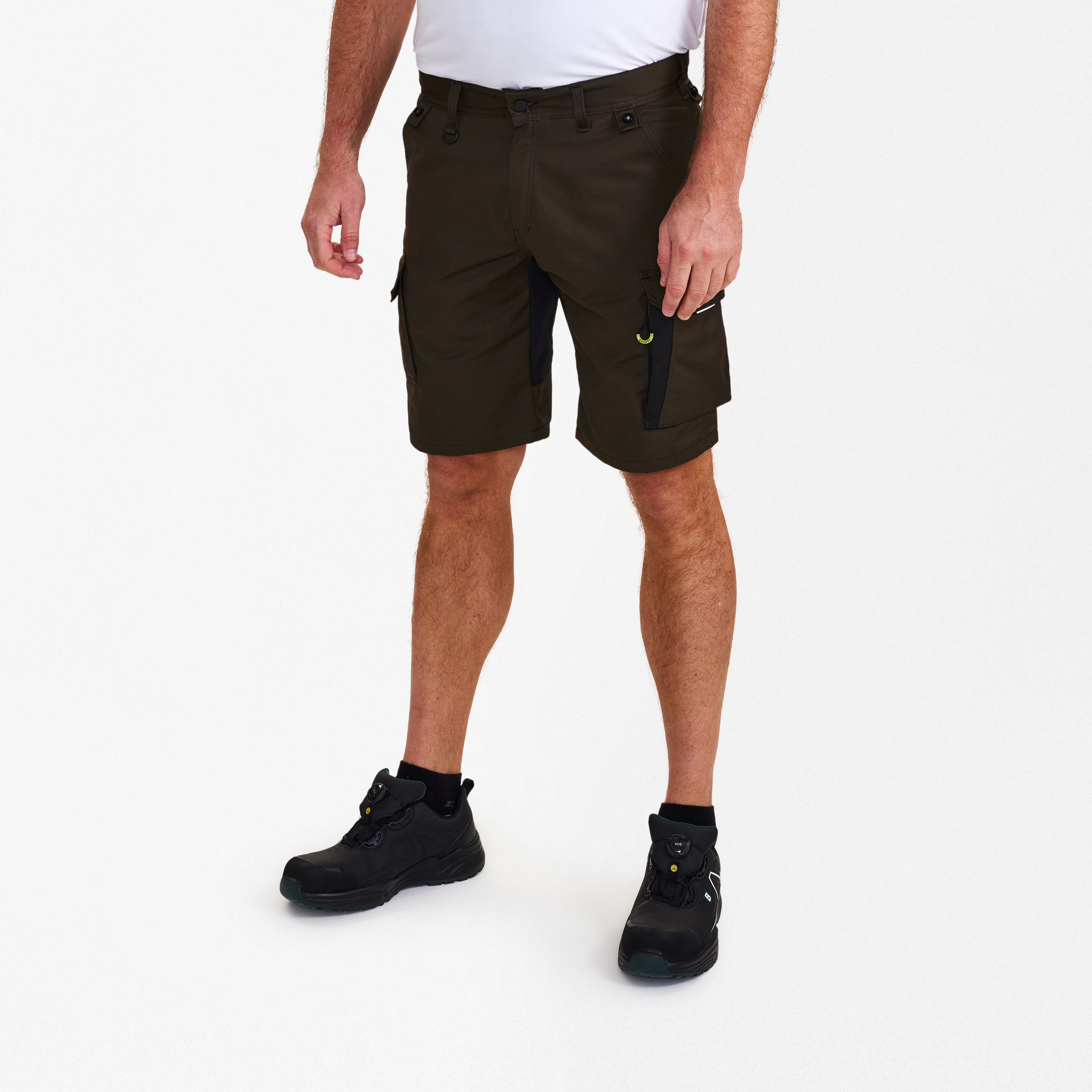Engel Workwear X-treme arbejdsshorts med stræk - Mokkabrun/Sort [16720] / 72