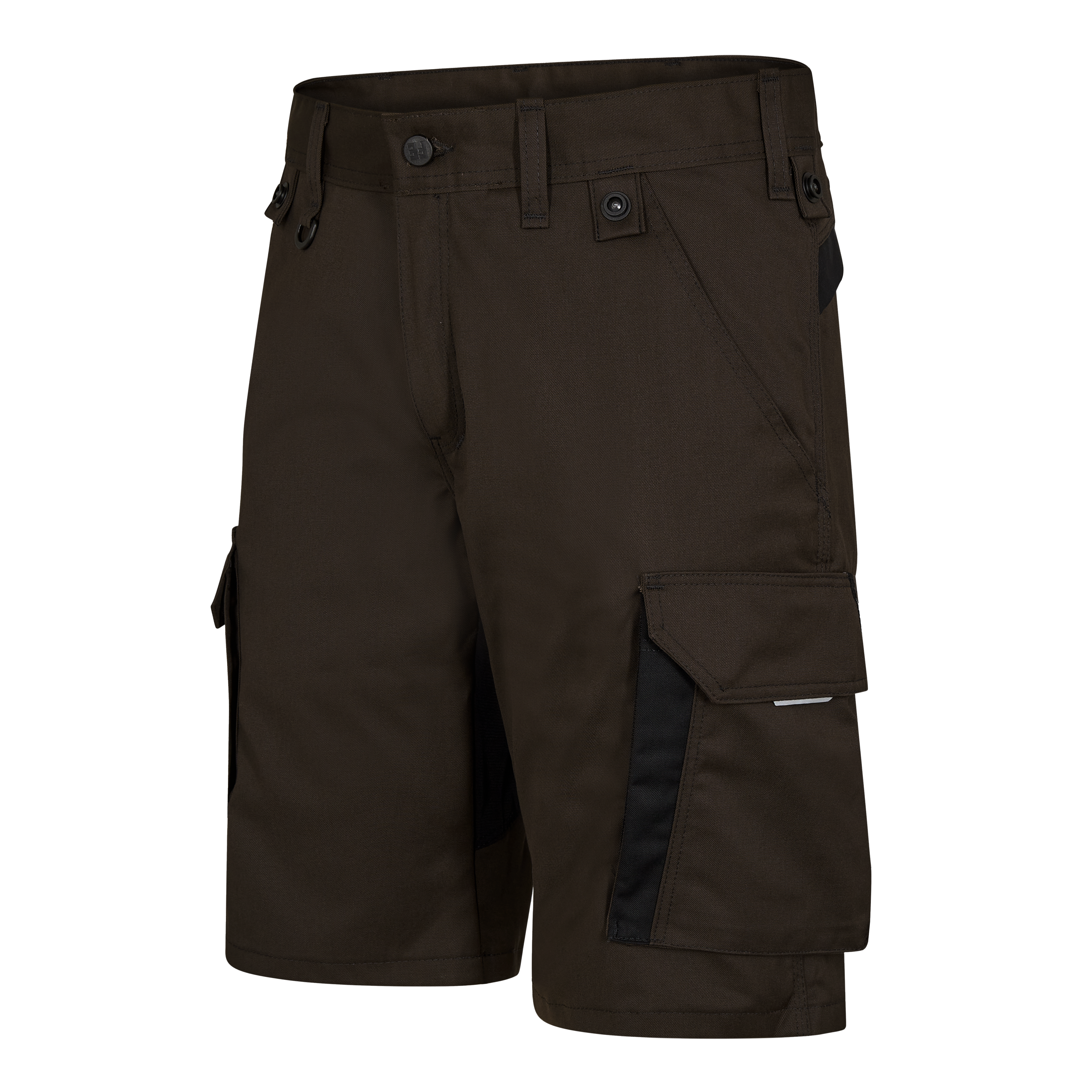 Engel Workwear X-treme arbejdsshorts med stræk - Mokkabrun/Sort [16720] / 72