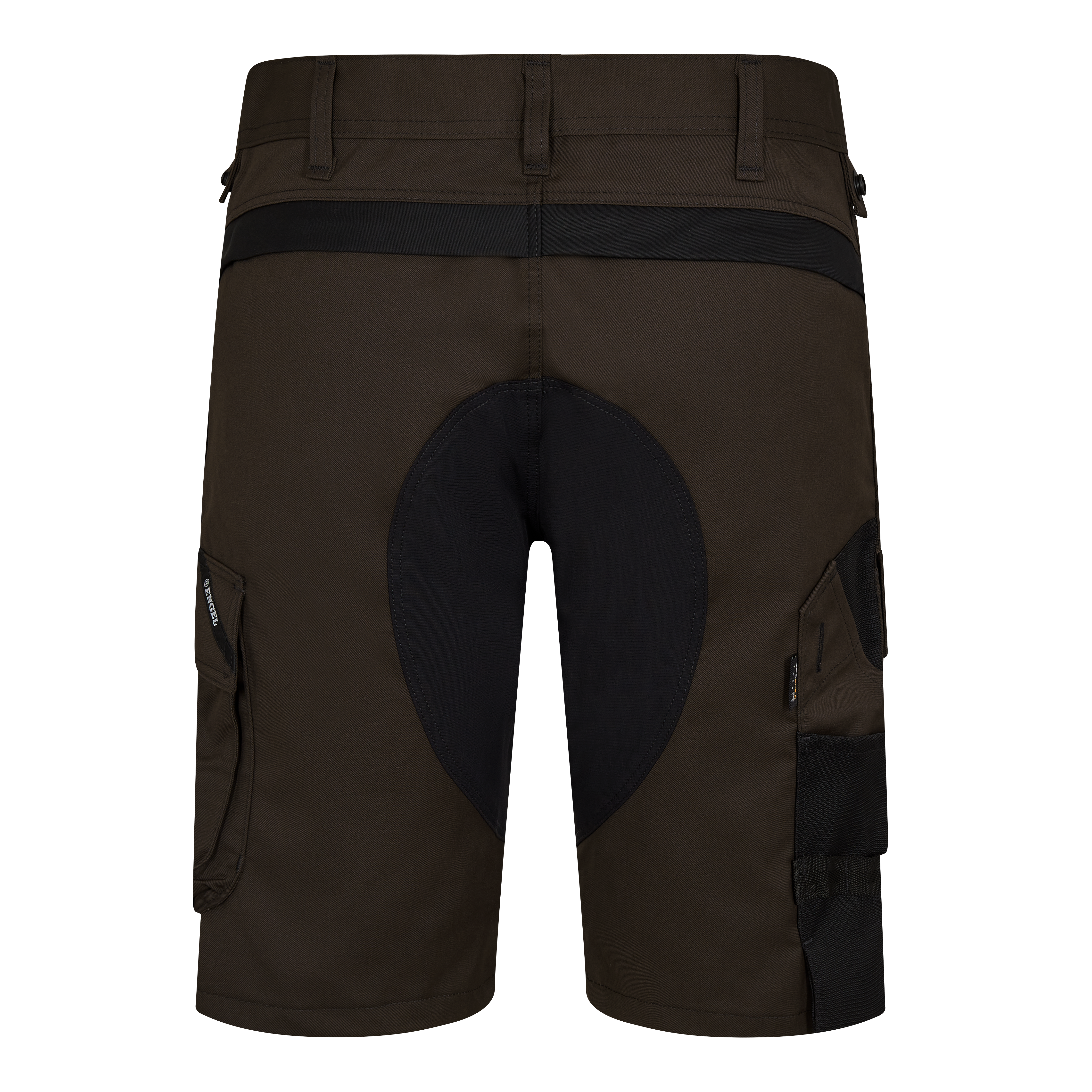 Engel Workwear X-treme arbejdsshorts med stræk - Mokkabrun/Sort [16720] / 72