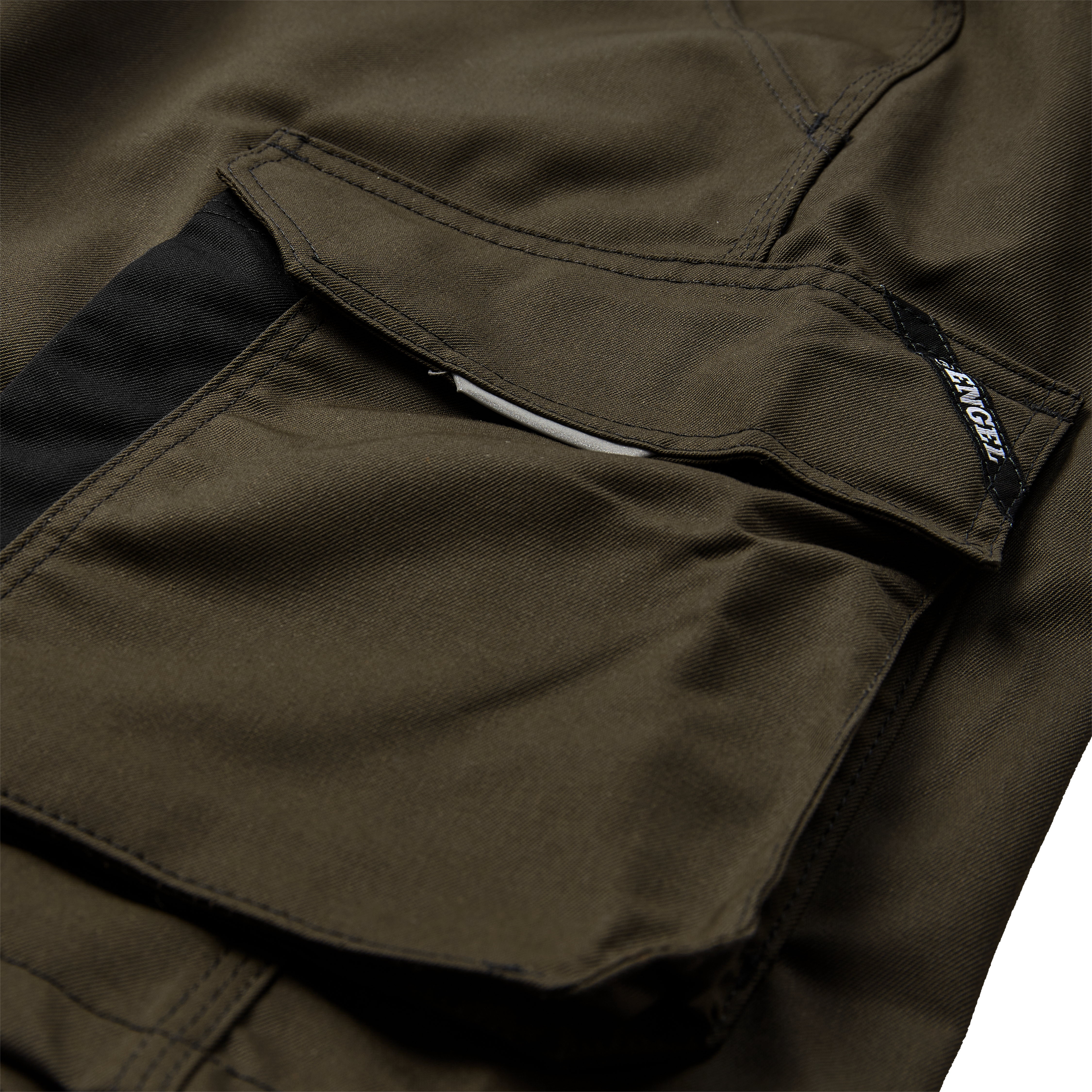 Engel Workwear X-treme arbejdsshorts med stræk - Forest Green/Sort [5320] / 72