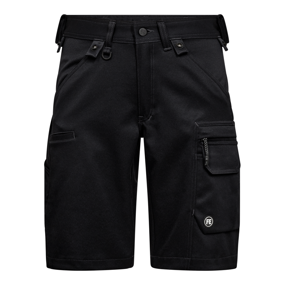 X-TREME Arbeitsshorts mit 2-Wege-Stretch – Schwarz (Front)