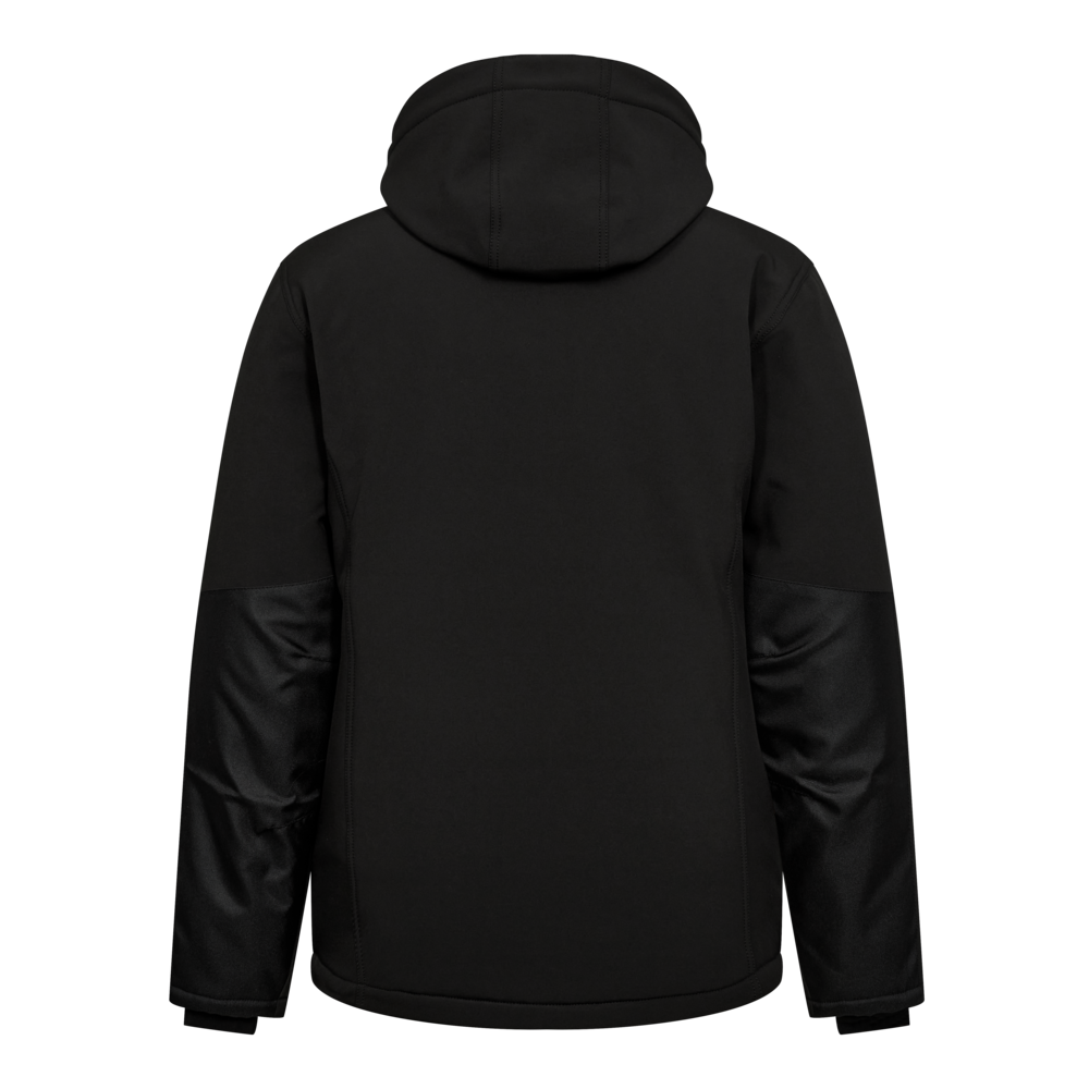 EXTEND Softshell-Winterjacke – Schwarz (Rücken)