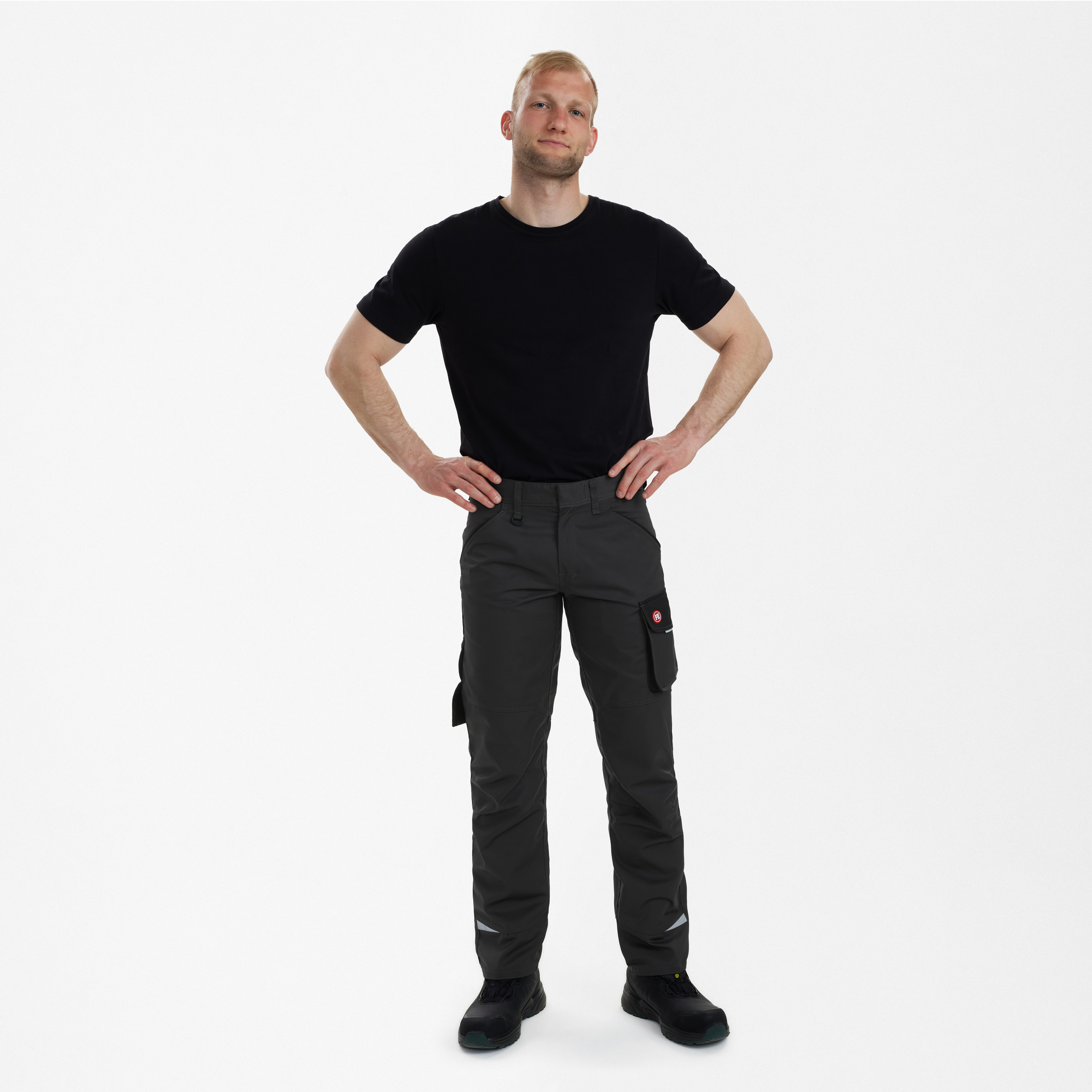 Engel Workwear Galaxy Light arbejdsbukser - Antrazitgrå/Sort [7920] / K80