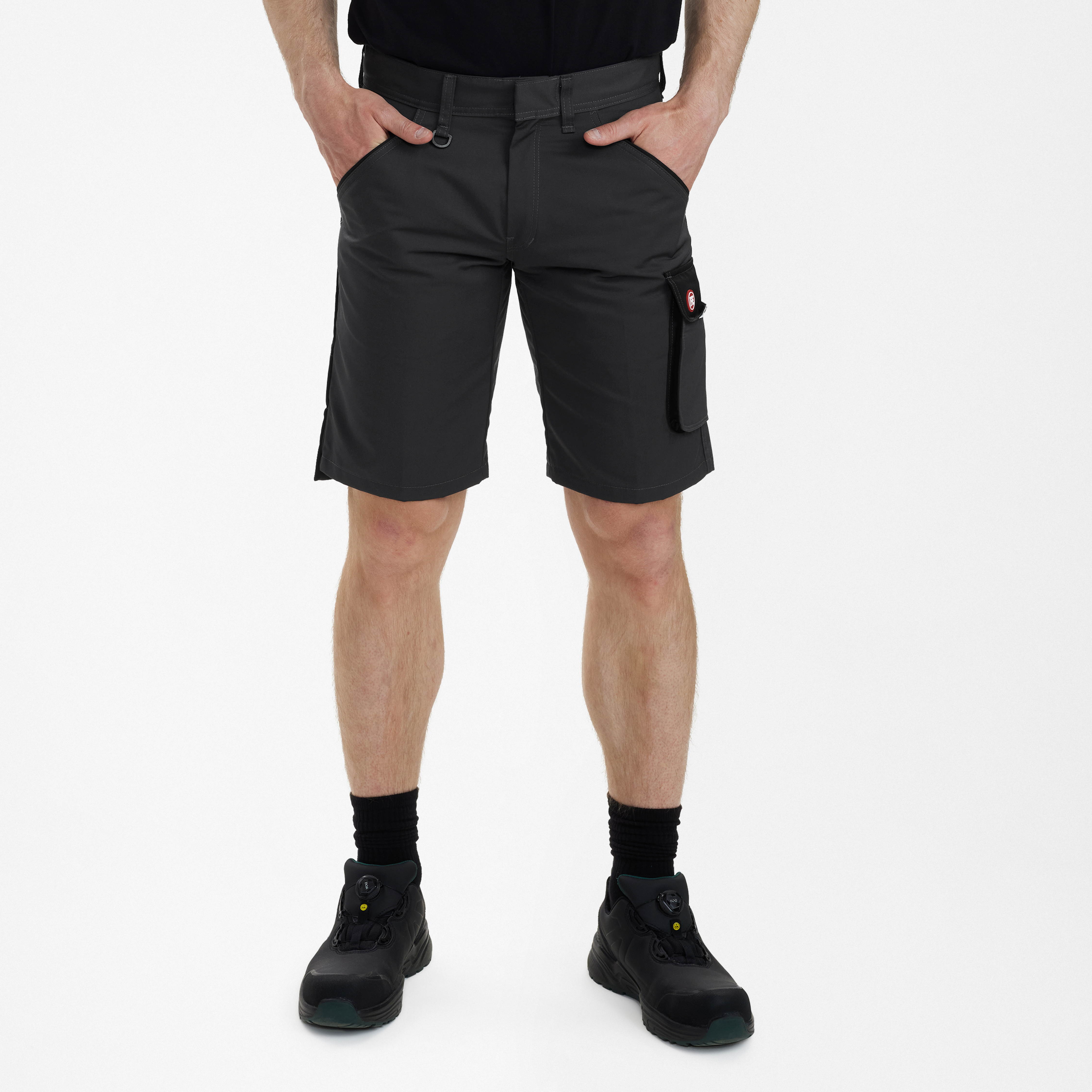 Engel Workwear Galaxy Light arbejdsshorts - Antrazitgrå/Sort [7920] / 72