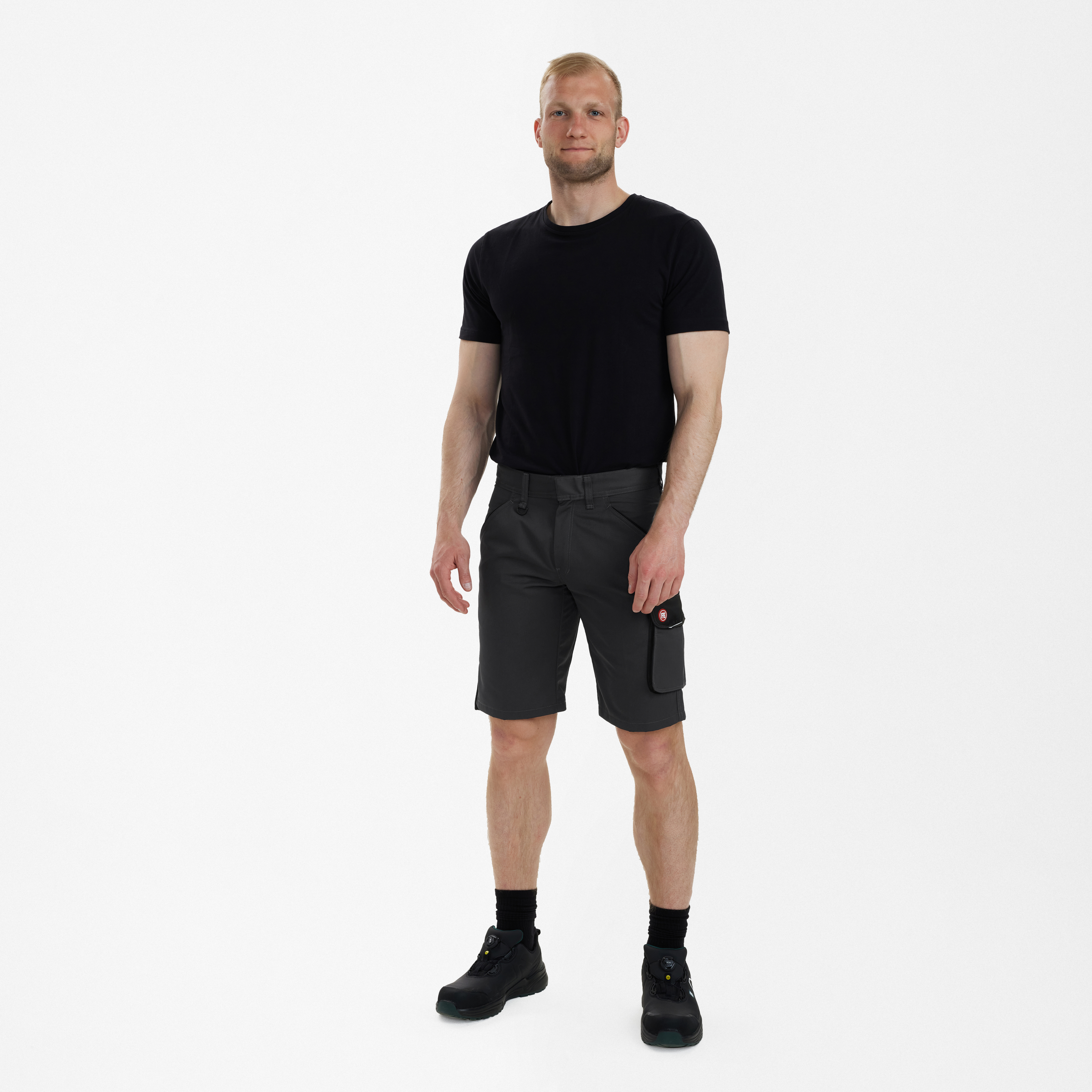 Engel Workwear Galaxy Light arbejdsshorts - Antrazitgrå/Sort [7920] / 72
