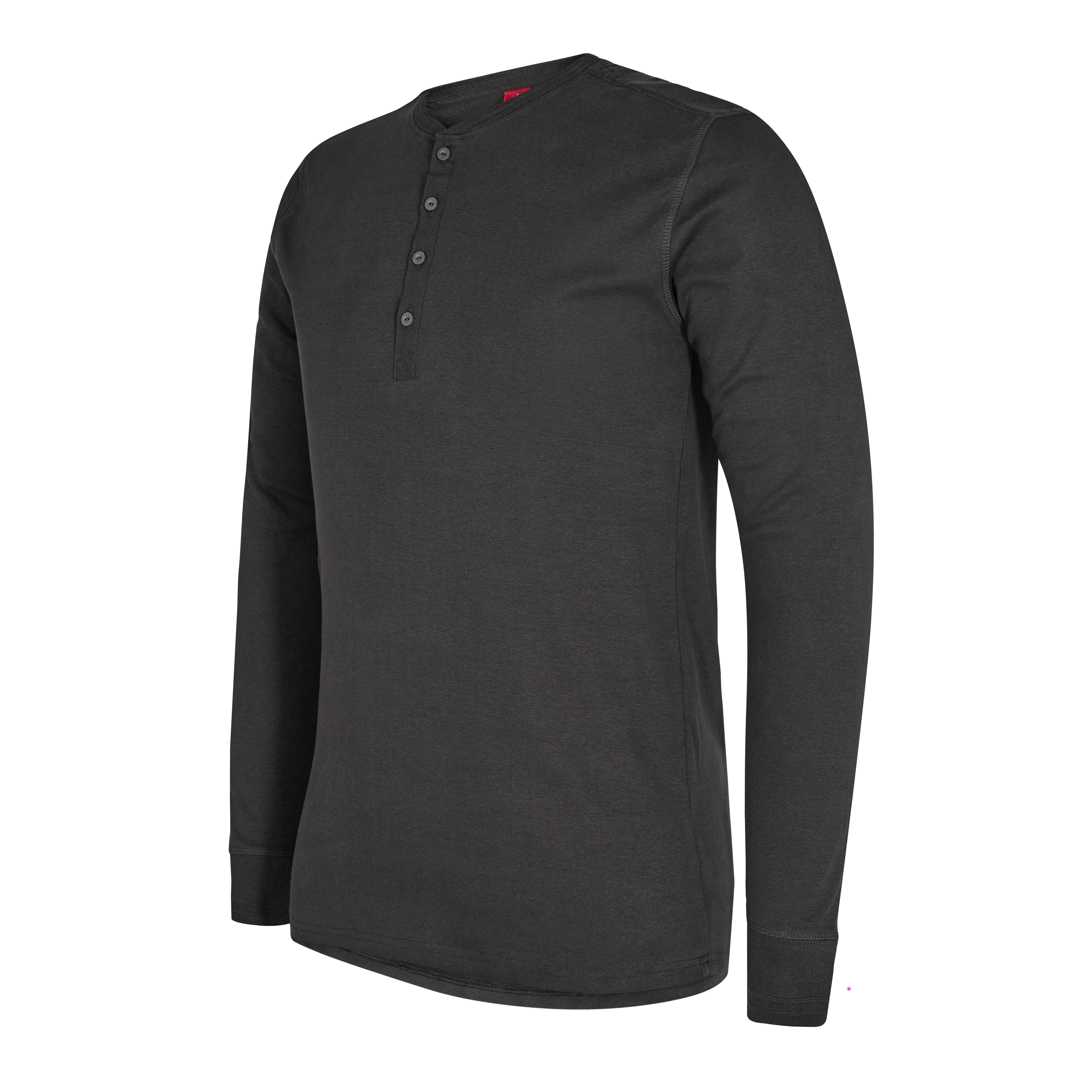 Engel Workwear Extend Grandad langærmet T-shirt - Antrazitgrå [79] / XS