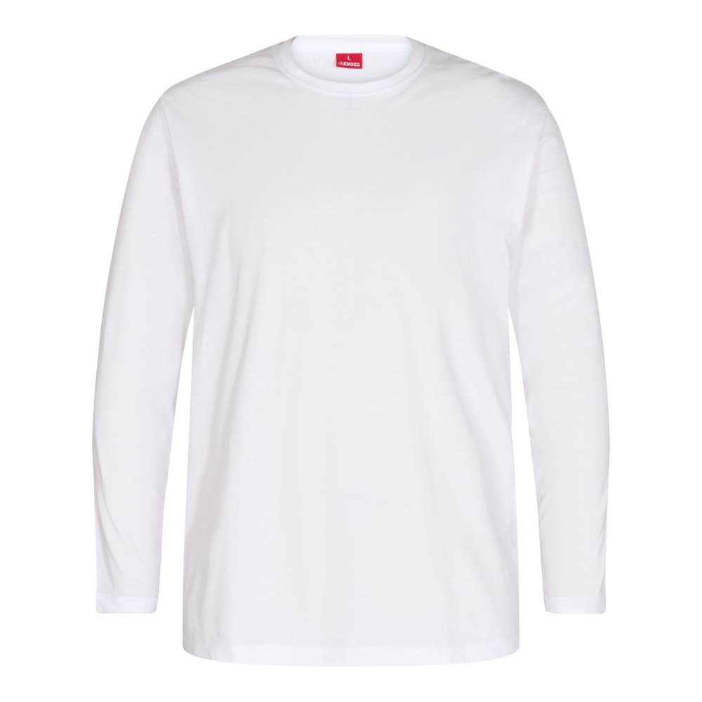 EXTEND langarm-Shirt – Weiß (Front)