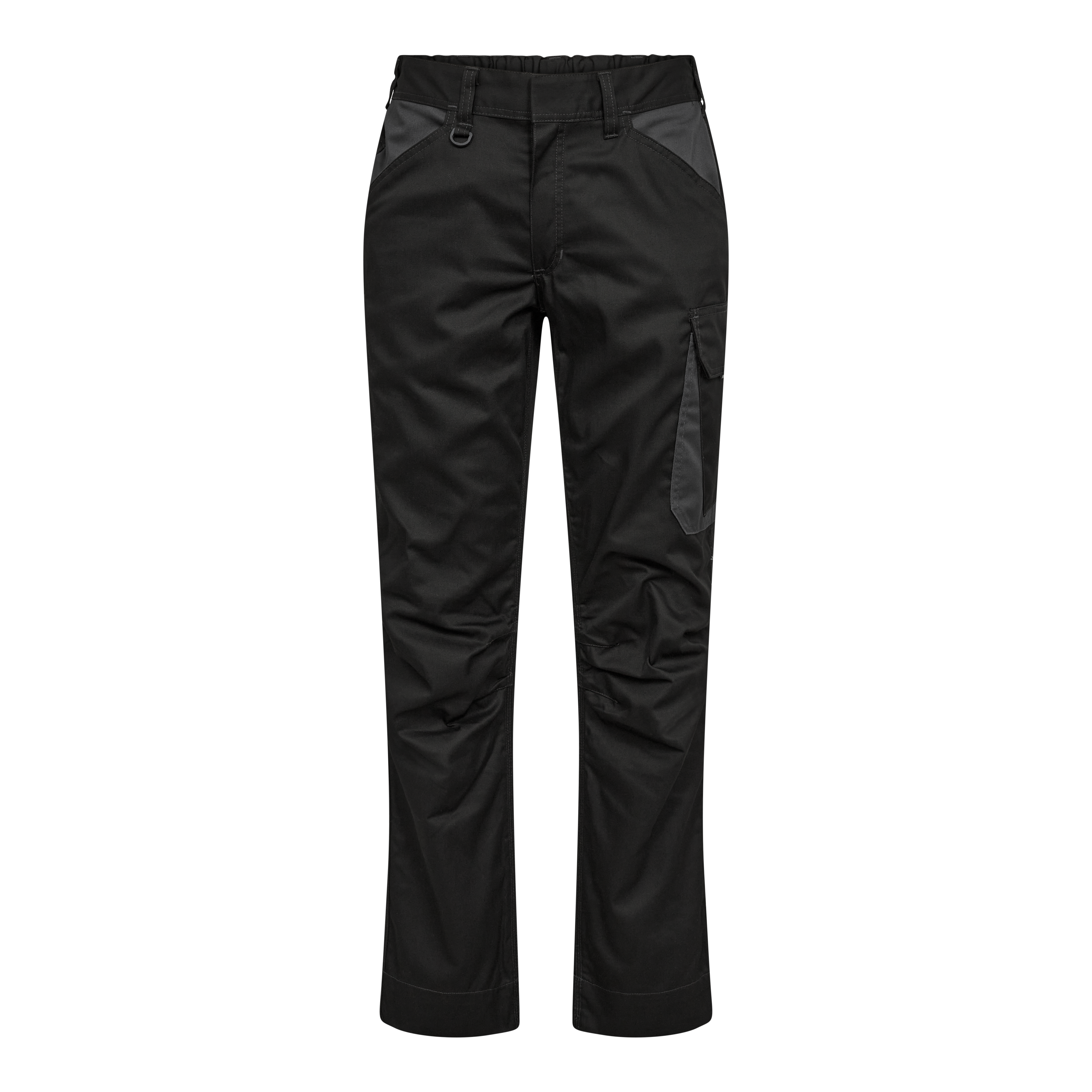Engel Workwear Venture servicebukser med skjult knaplukning - Sort/Antrazitgrå [2079] / K80