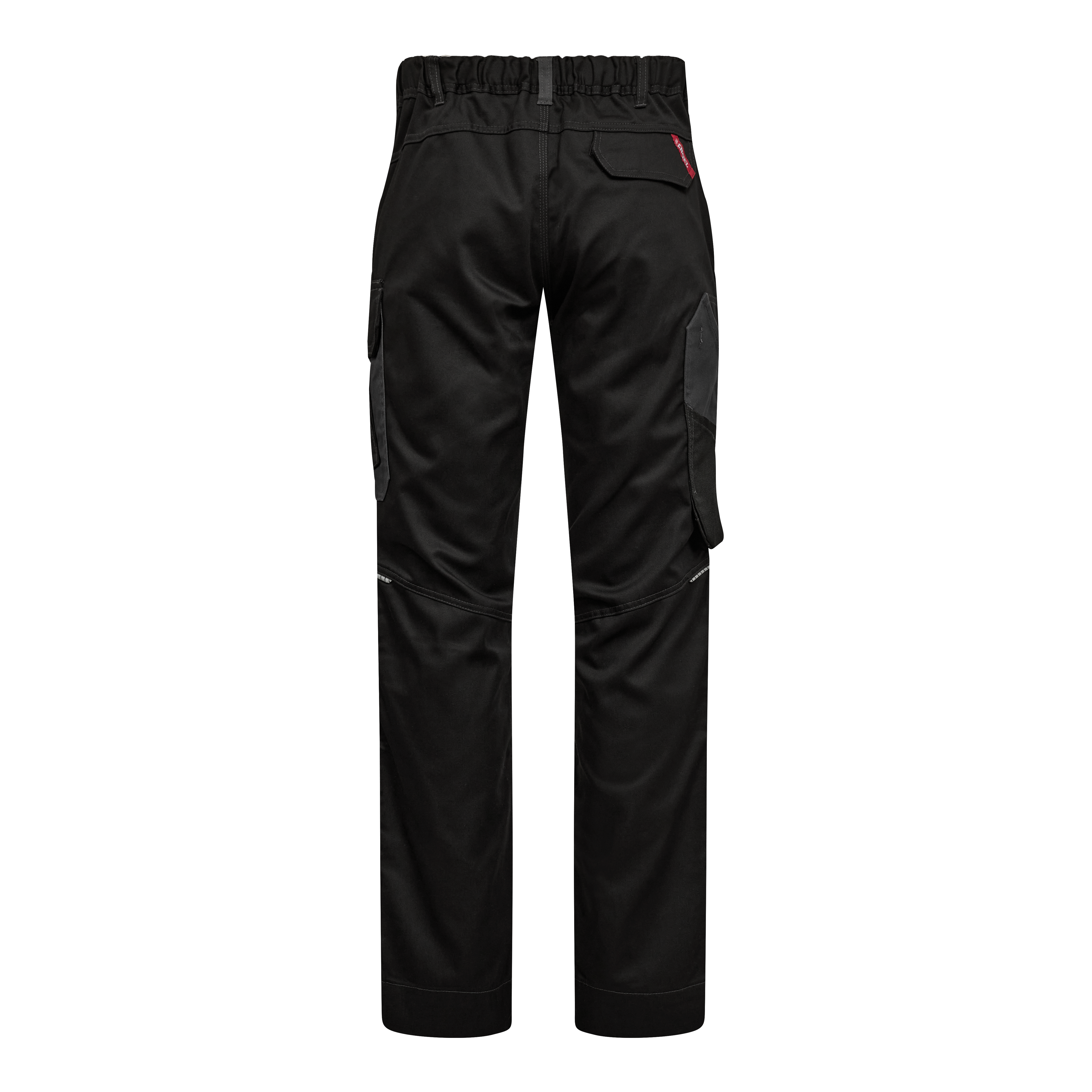 Engel Workwear Venture arbejdsbukser med skjult knaplukning - Sort/Antrazitgrå [2079] / K80