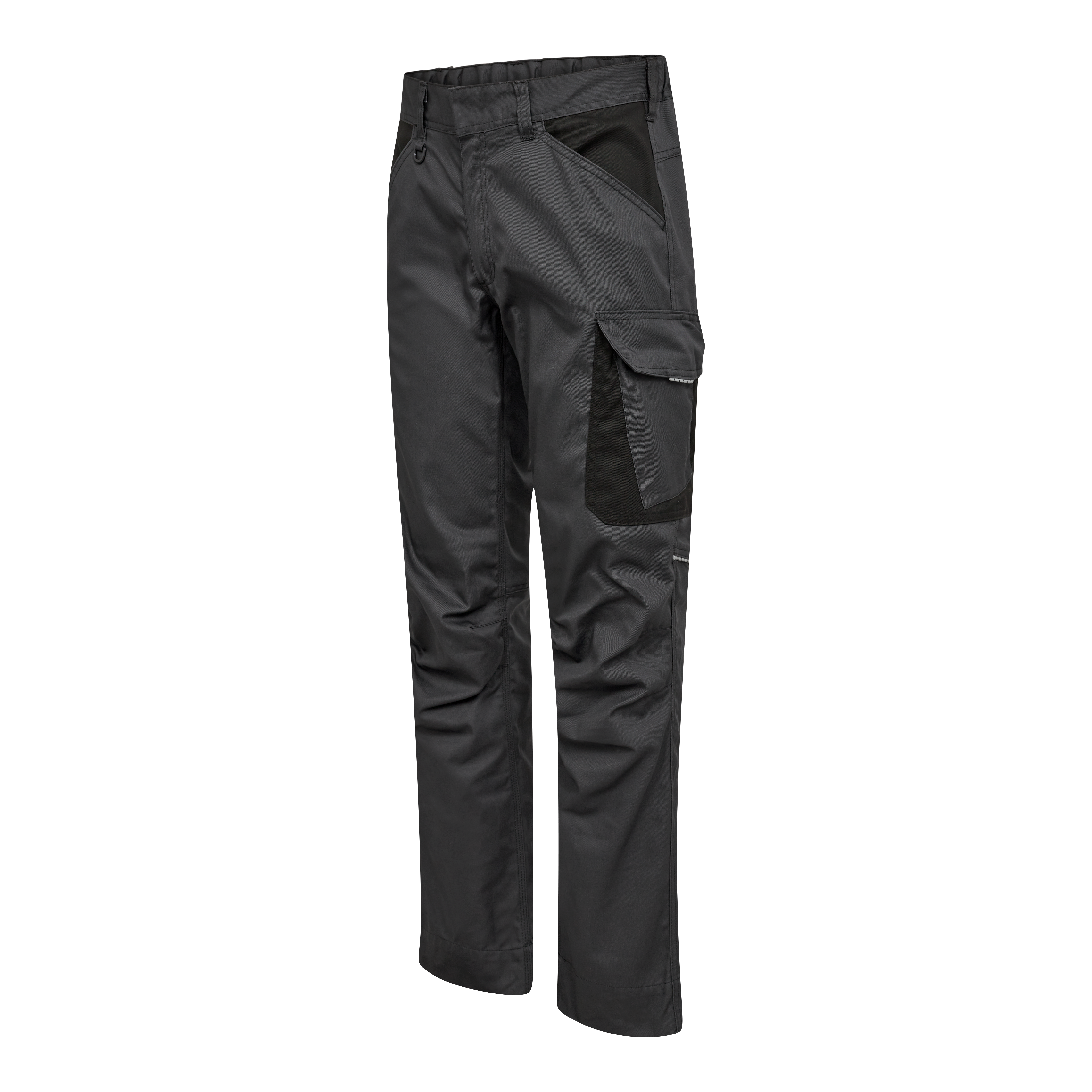 Engel Workwear Venture servicebukser med skjult knaplukning - Antrazitgrå/Sort [7920] / K80