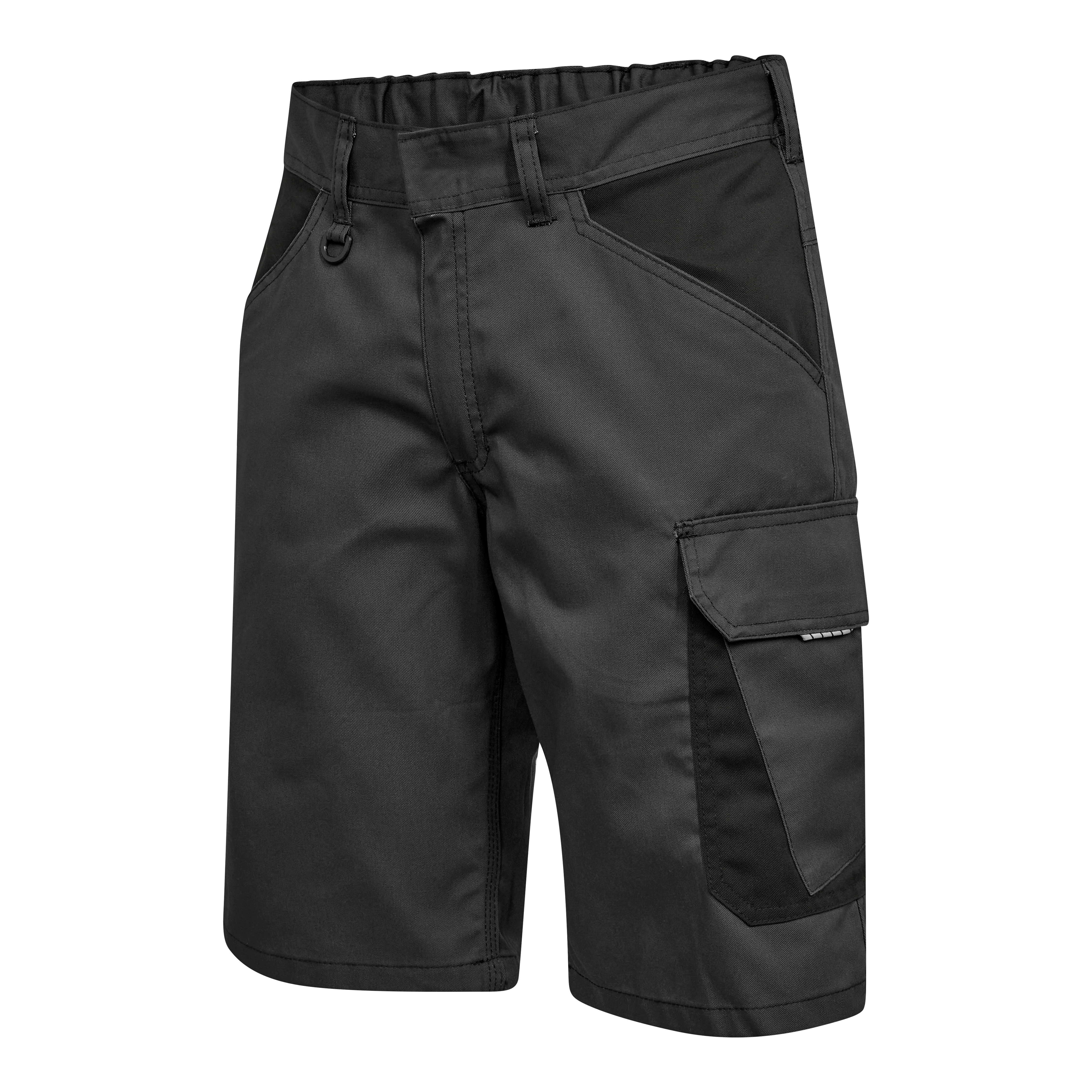 Engel Workwear Venture arbejdsshorts med skjult knaplukning - Antrazitgrå/Sort [7920] / 72