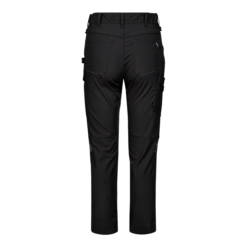 ENTIRE Damen Arbeitshose mit 2-Wege-Stretch – Schwarz (Rücken)