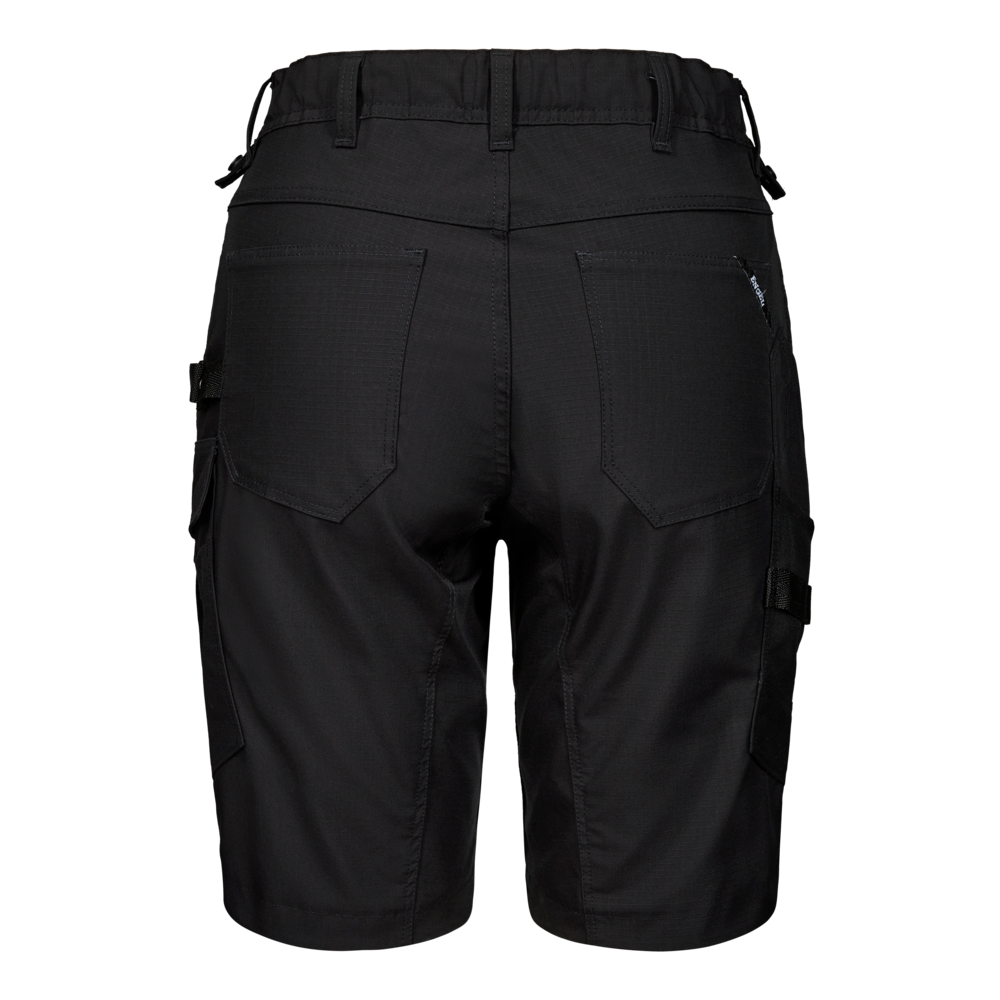 ENTIRE Damen Arbeitsshorts mit 2-Wege-Stretch – Schwarz (Rücken)