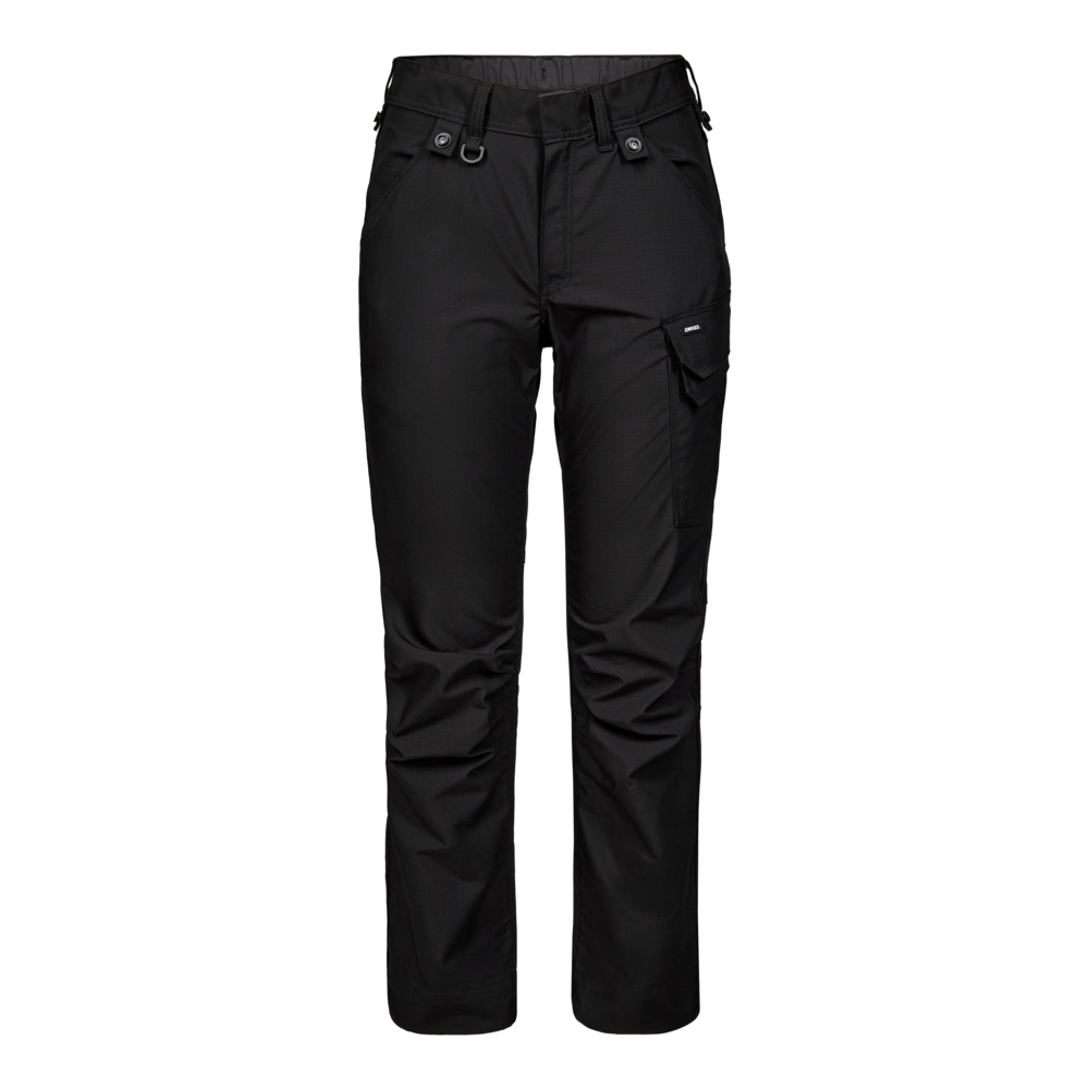 ENTIRE Damen Servicehose mit 2-Wege-Stretch – Schwarz (Front)