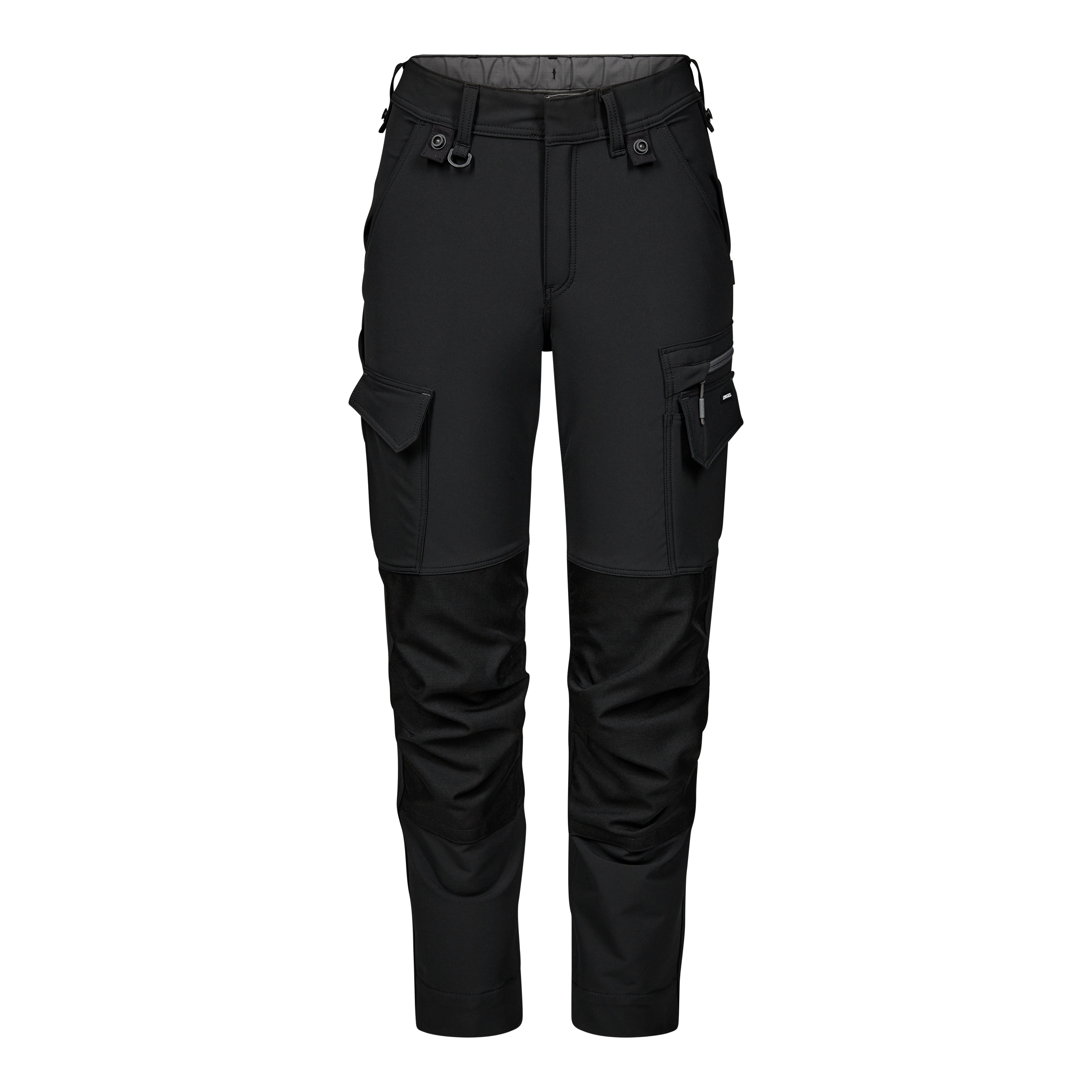 Engel Workwear Entire dame arbejdsbukser med 4-vejs stræk - Sort/Antrazitgrå [2079] / 34