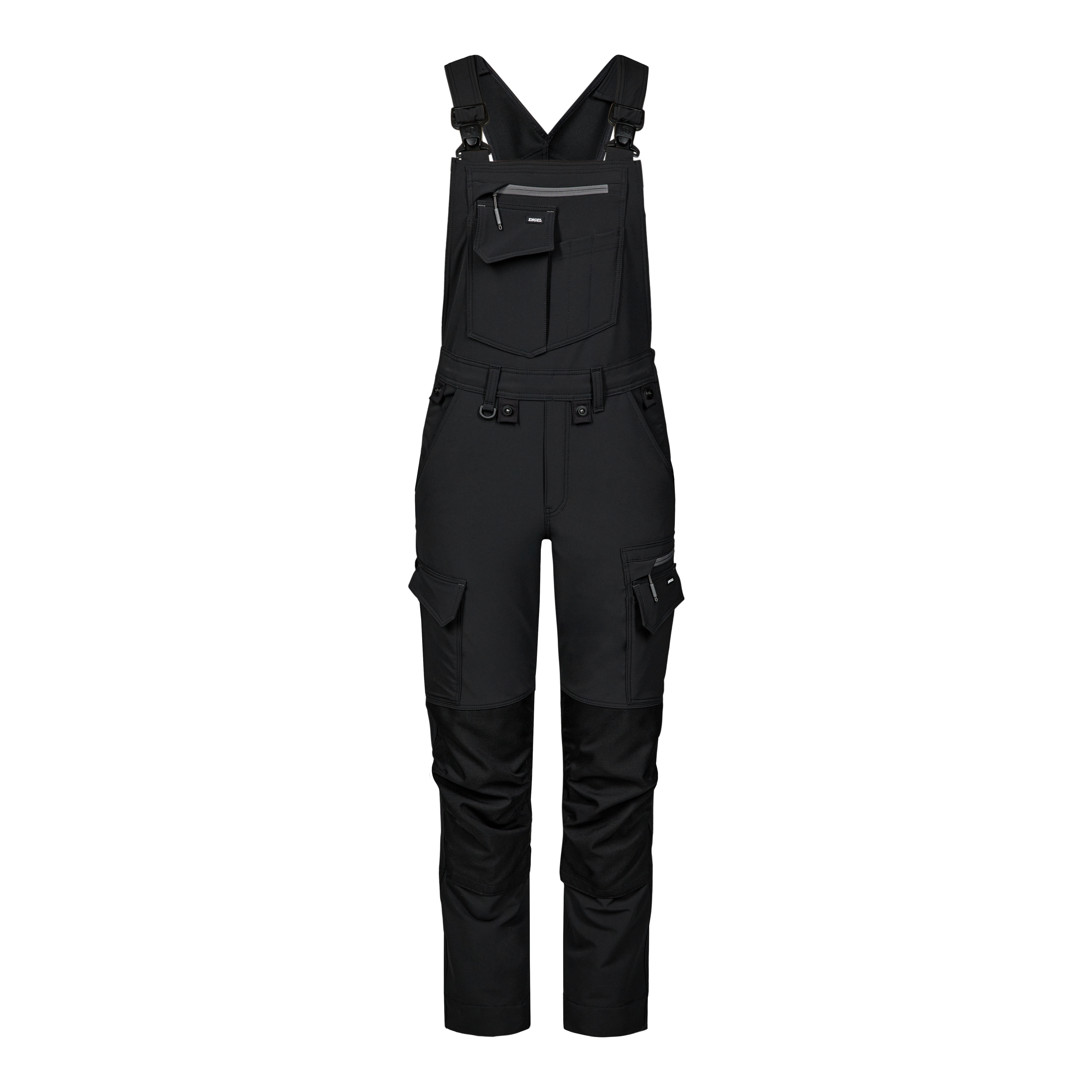 Engel Workwear Entire dame overall med 4-vejs stræk - Sort/Antrazitgrå [2079] / 34