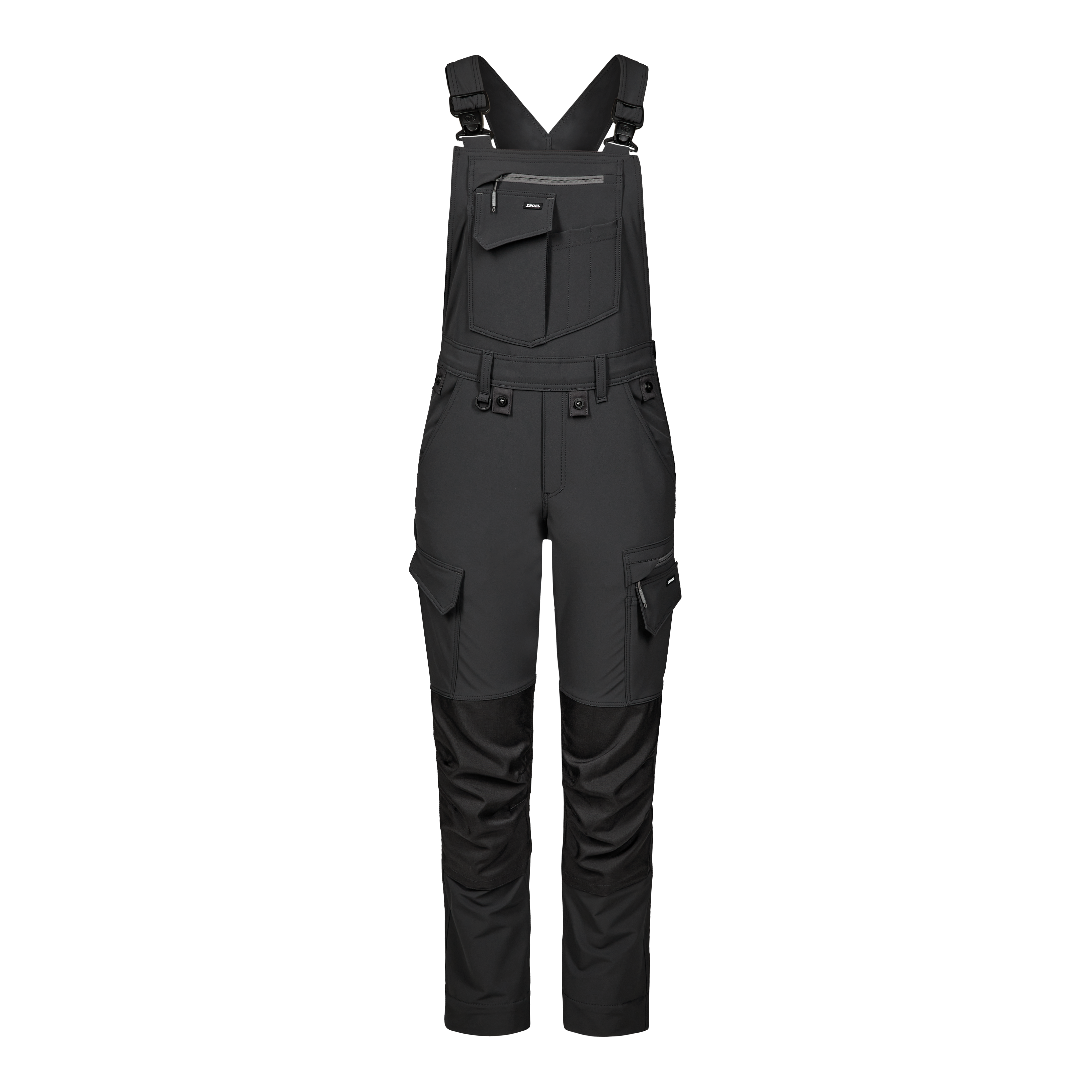 Engel Workwear Entire dame overall med 4-vejs stræk - Antrazitgrå/Sort [7920] / 34