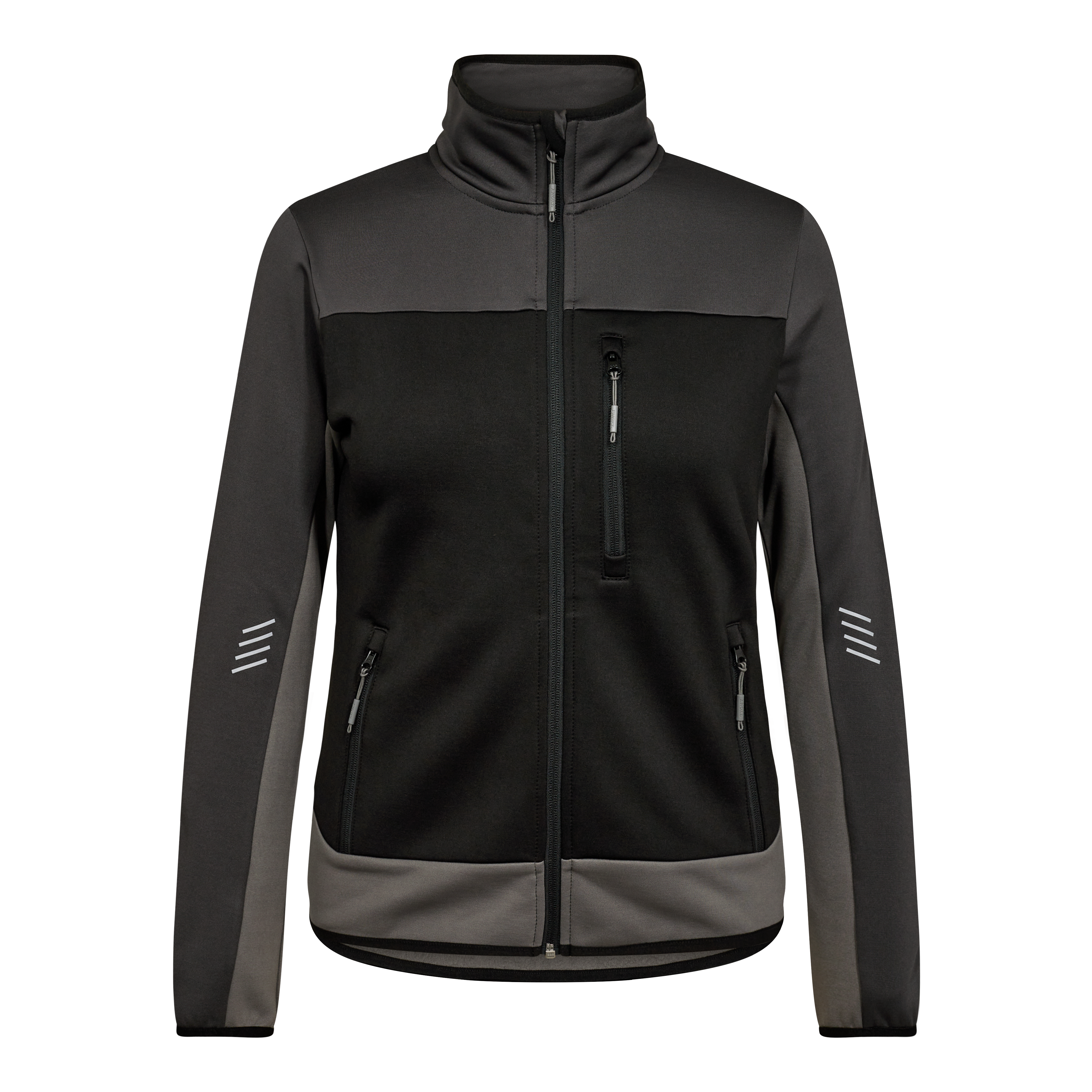 Engel Workwear Entire dame midlayer cardigan - Sort/Antrazitgrå [2079] / XS