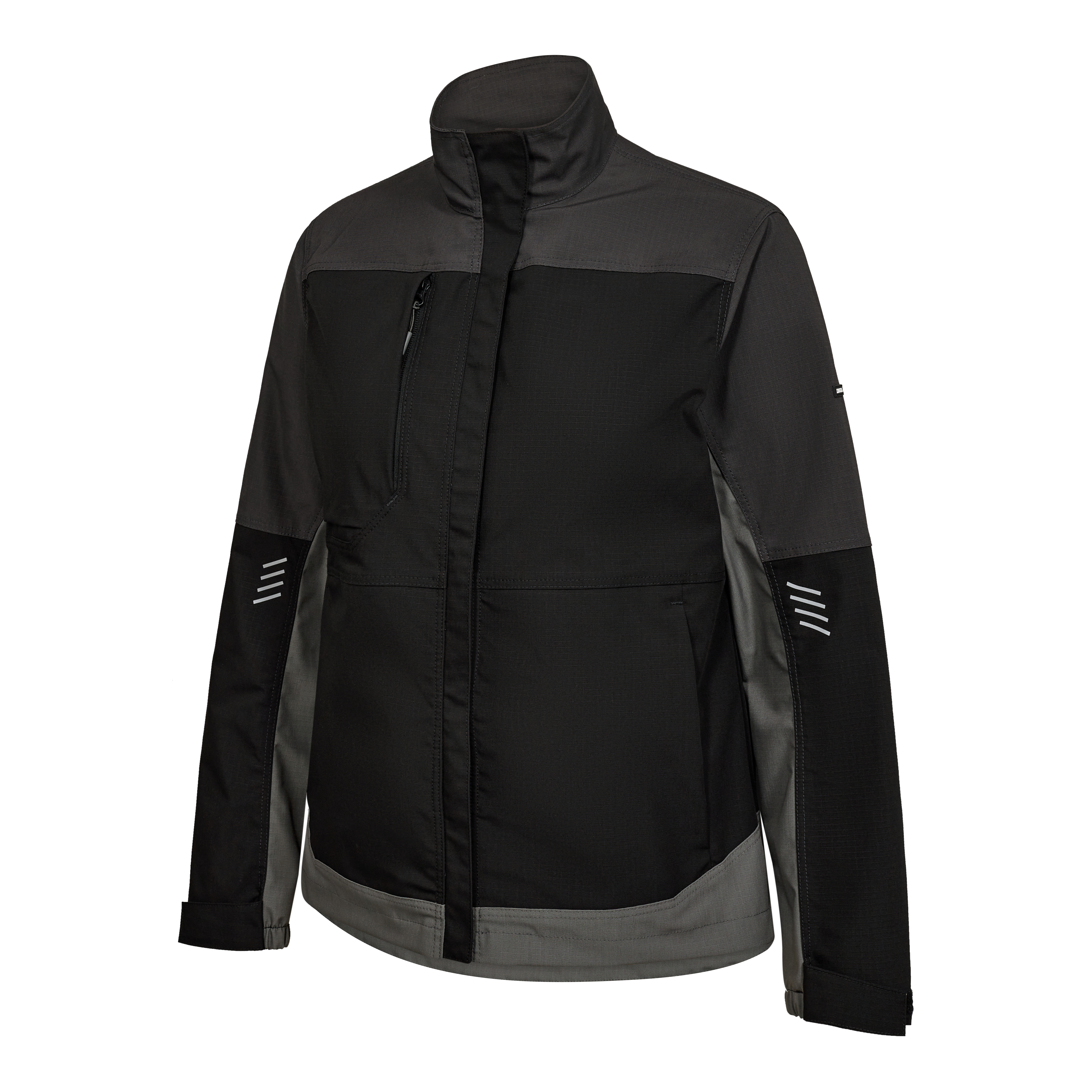 Engel Workwear Entire dame arbejdsjakke med 2-vejs stræk - Sort/Antrazitgrå [2079] / XS