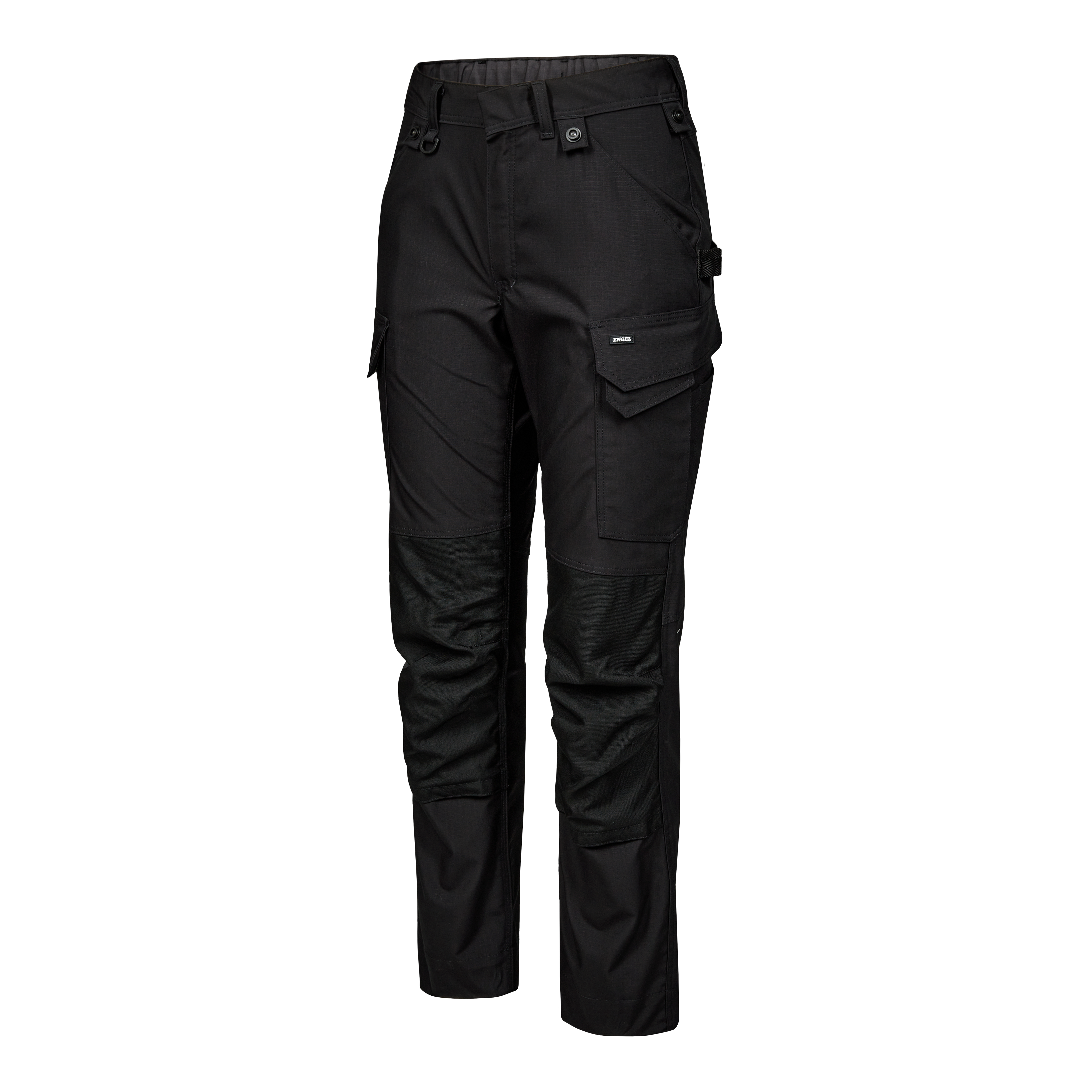 Engel Workwear Entire dame arbejdsbukser med 2-vejs stræk - Sort [20] / 34