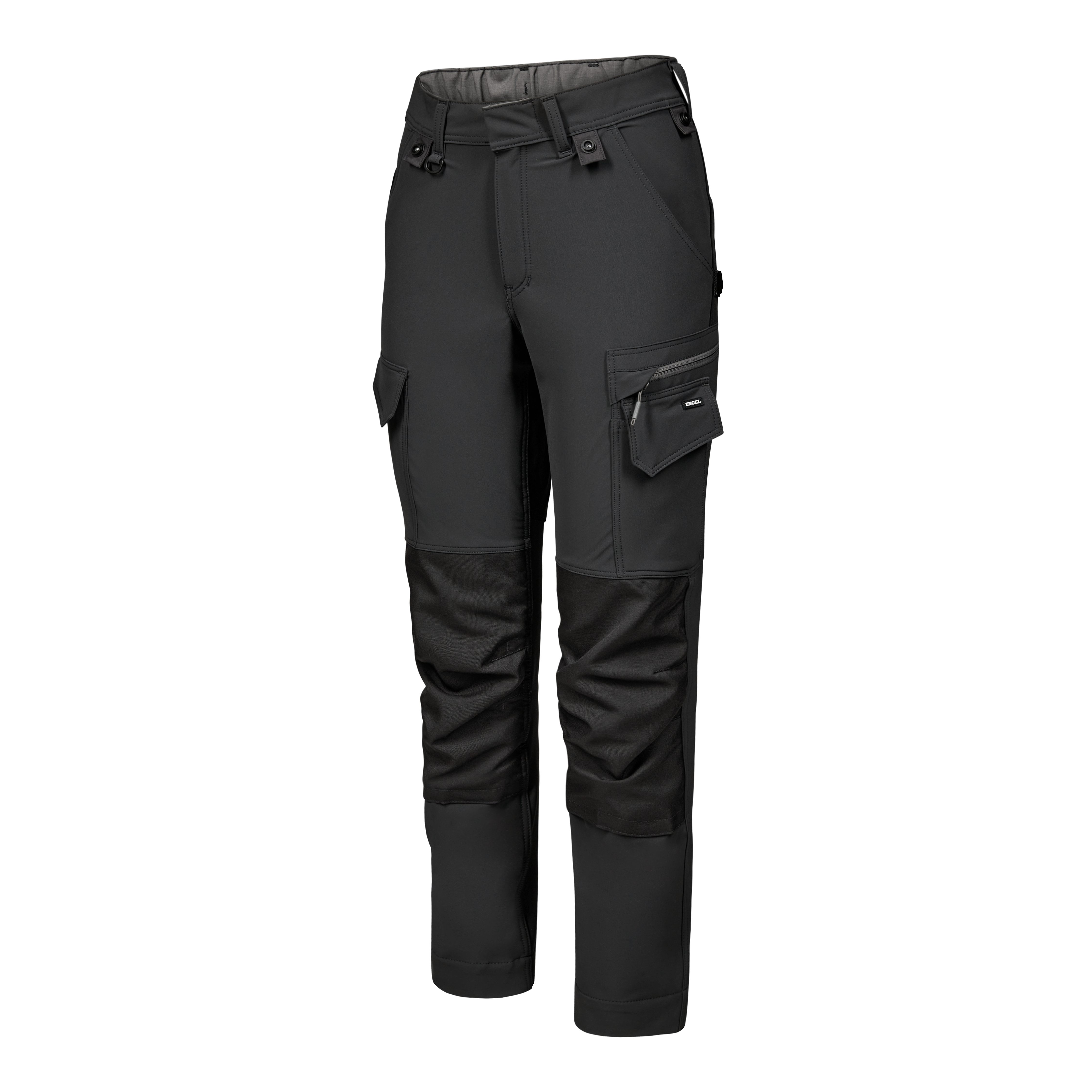 Engel Workwear Entire dame arbejdsbukser med 4-vejs stræk - Antrazitgrå/Sort [7920] / 34