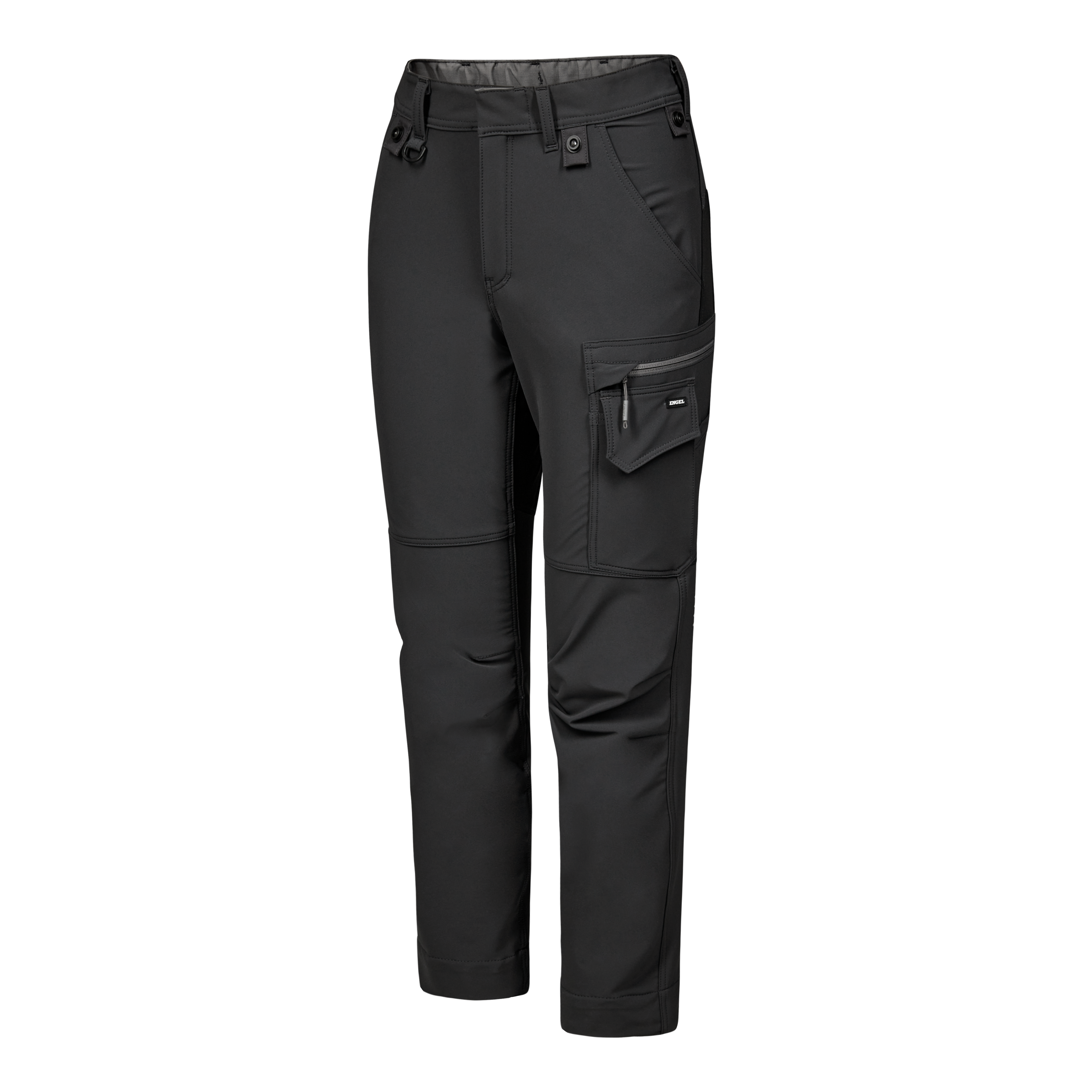 Engel Workwear Entire dame servicebukser med 4-vejs stræk - Antrazitgrå/Sort [7920] / 34