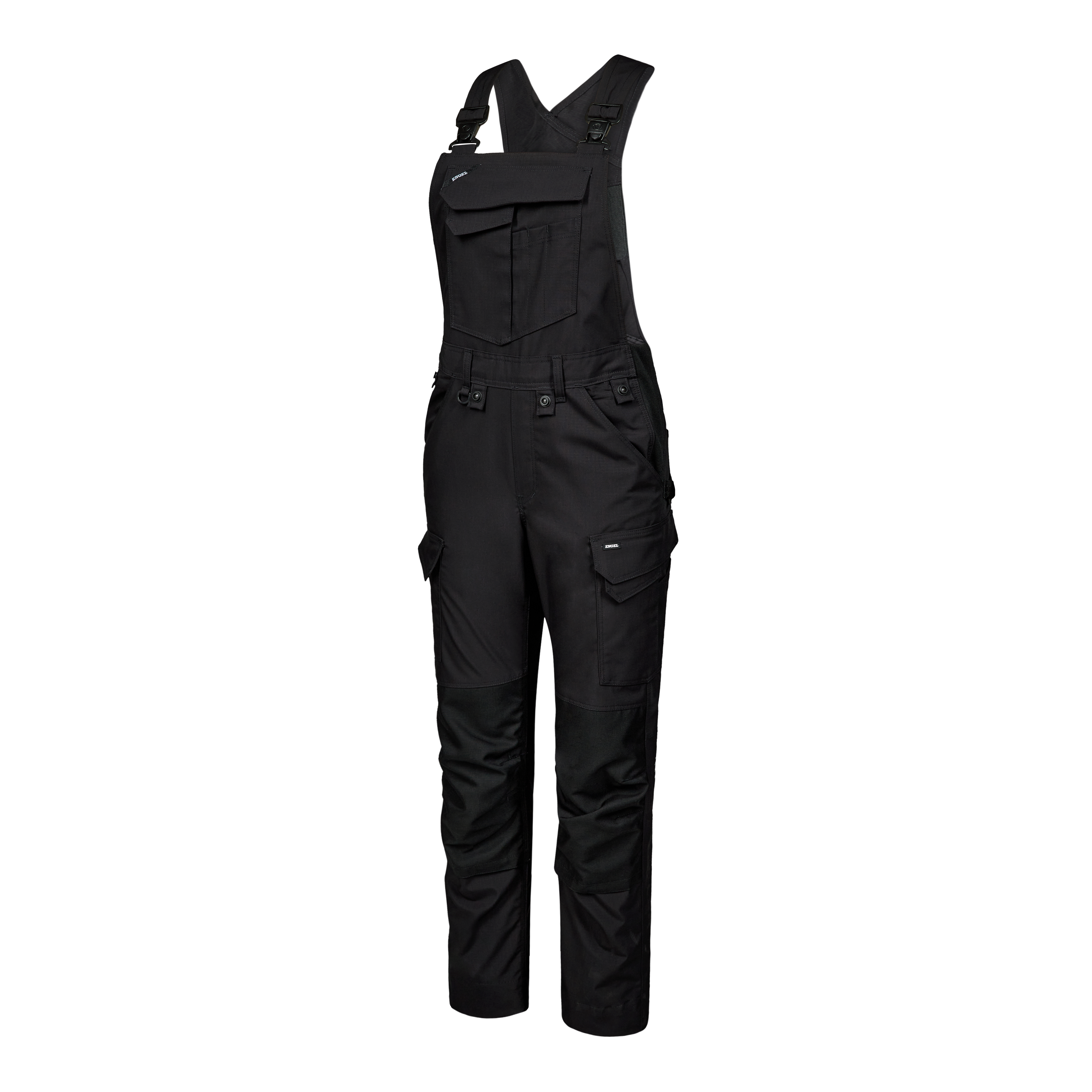 Engel Workwear Entire dame overall med 2-vejs stræk - Sort [20] / 34