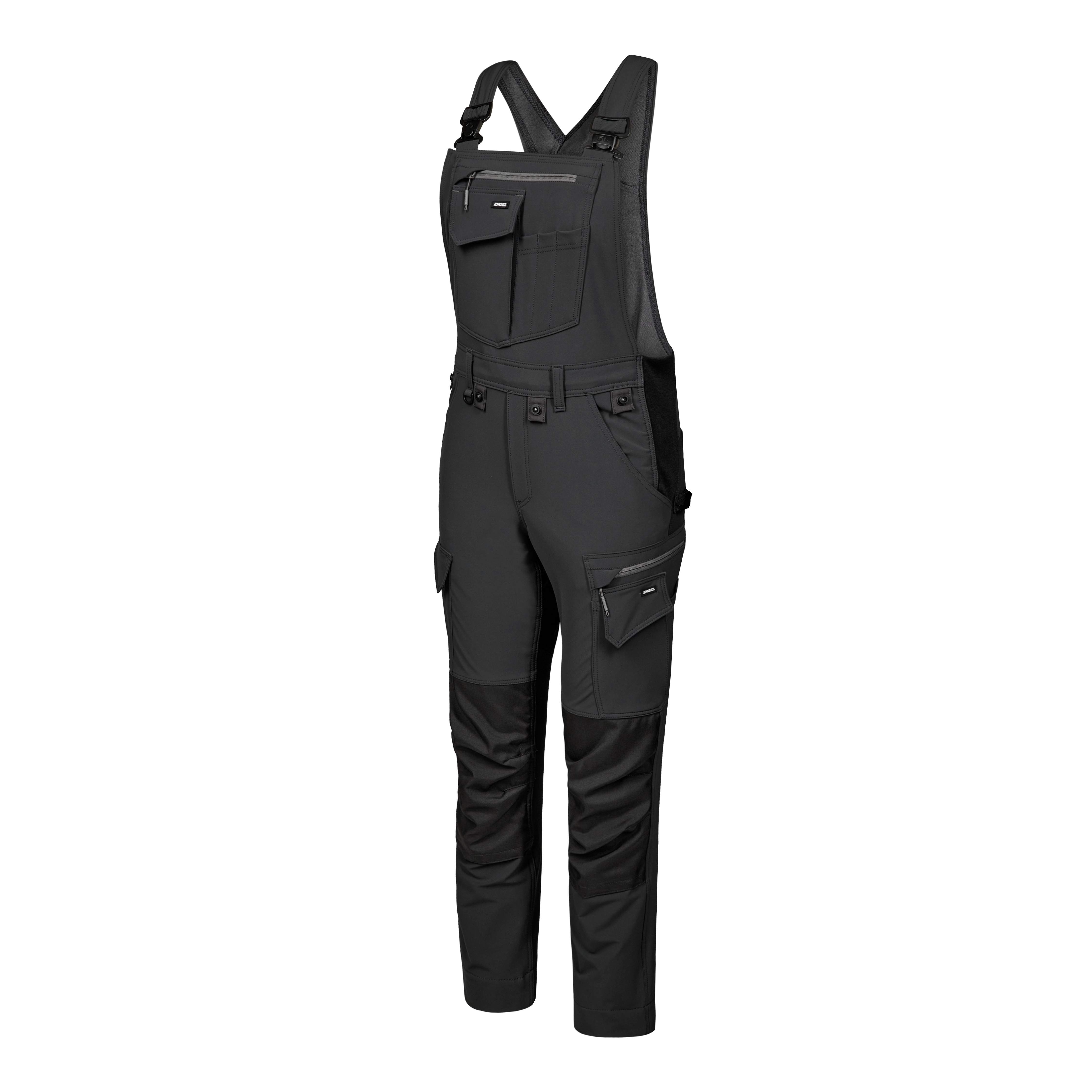 Engel Workwear Entire dame overall med 4-vejs stræk - Antrazitgrå/Sort [7920] / 34