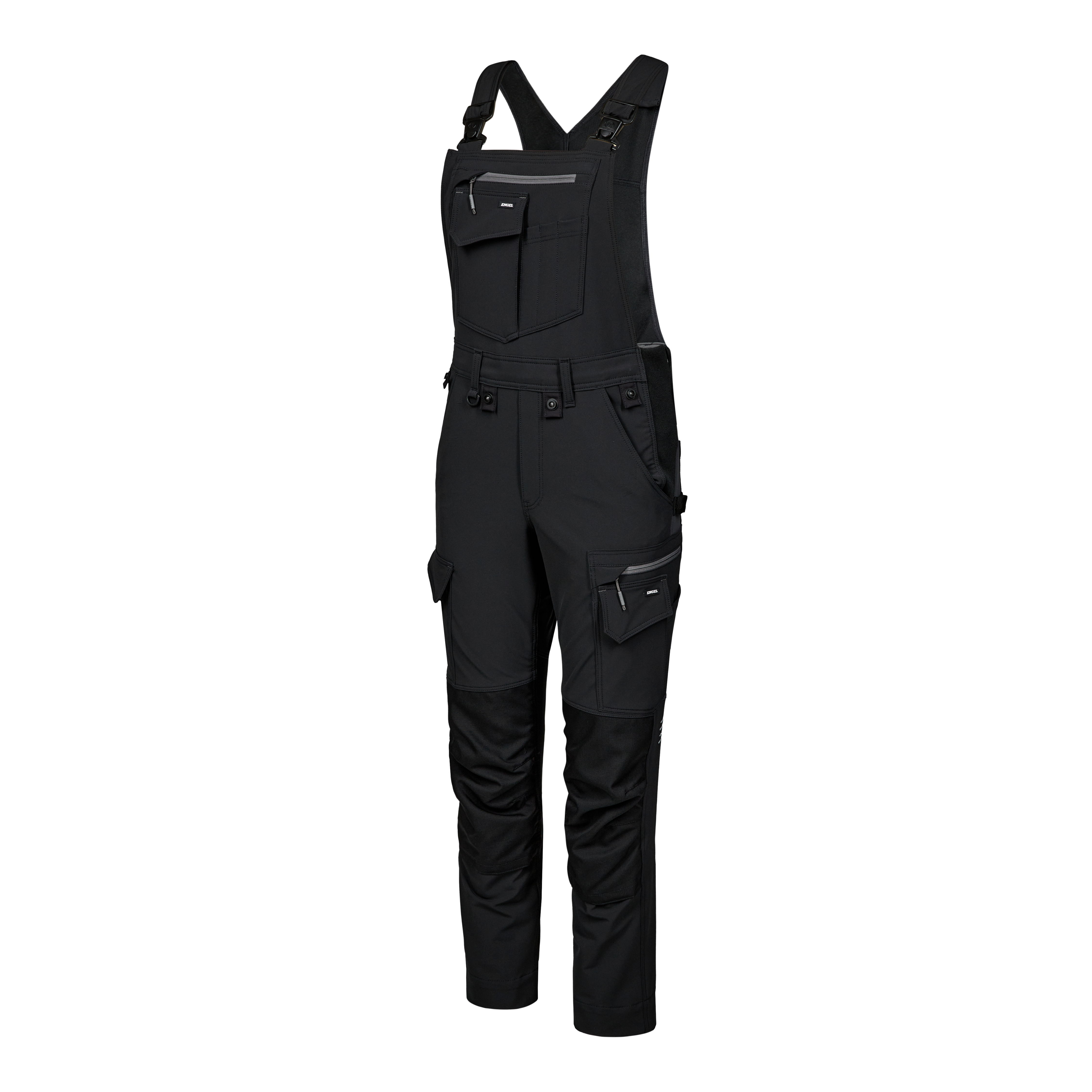 Engel Workwear Entire dame overall med 4-vejs stræk - Sort/Antrazitgrå [2079] / 34