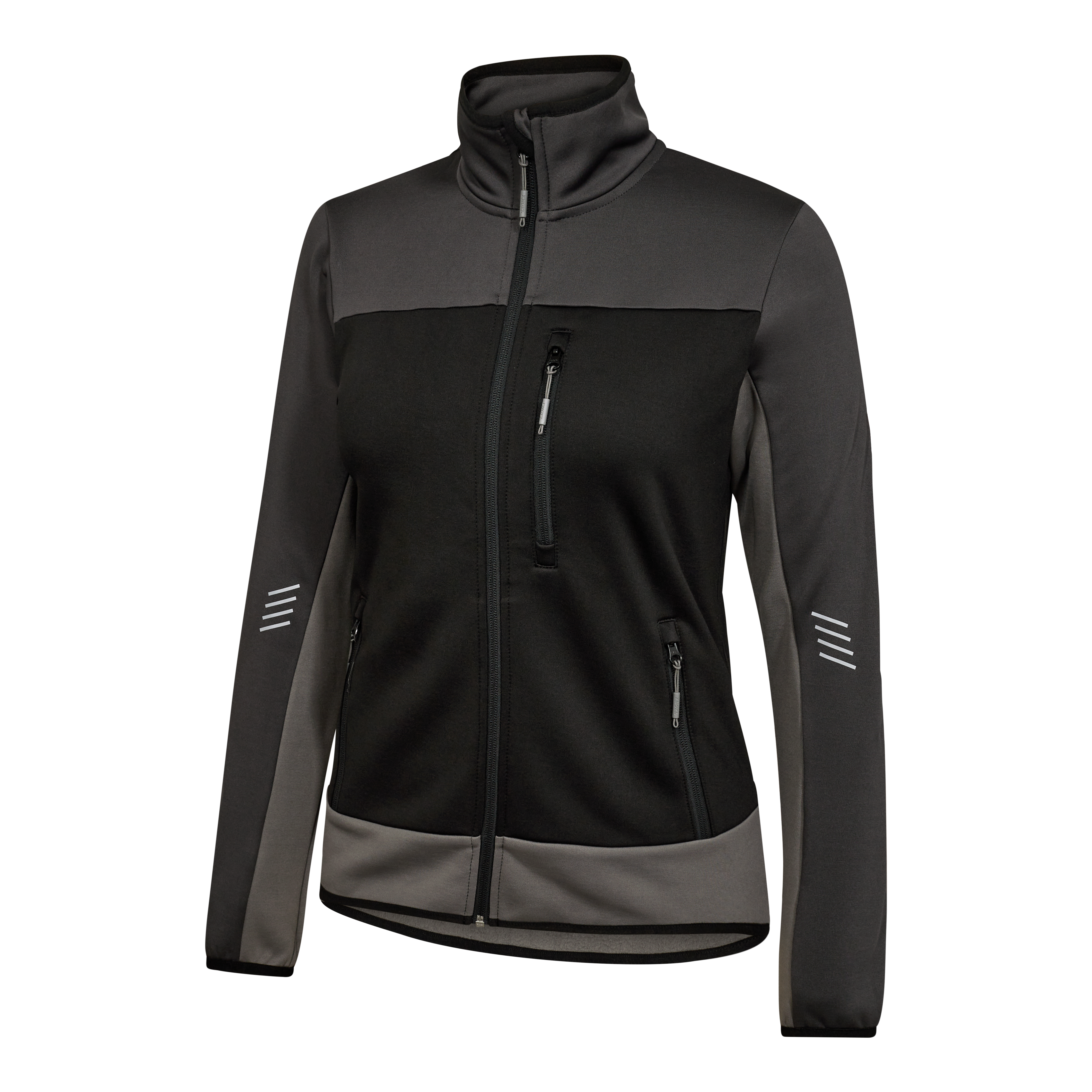 Engel Workwear Entire dame midlayer cardigan - Sort/Antrazitgrå [2079] / XS
