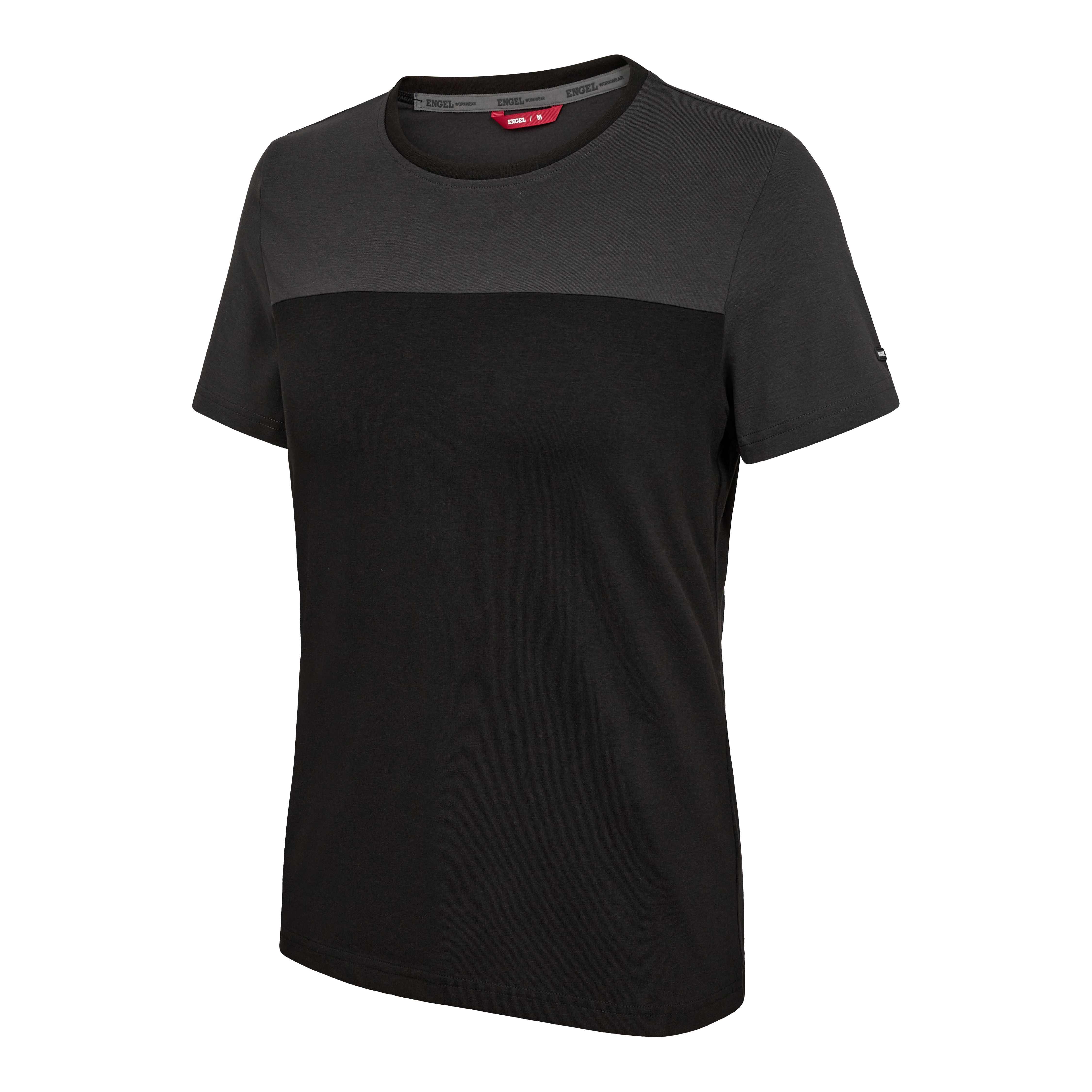 Engel Workwear Entire dame T-shirt - Sort/Antrazitgrå [2079] / XS